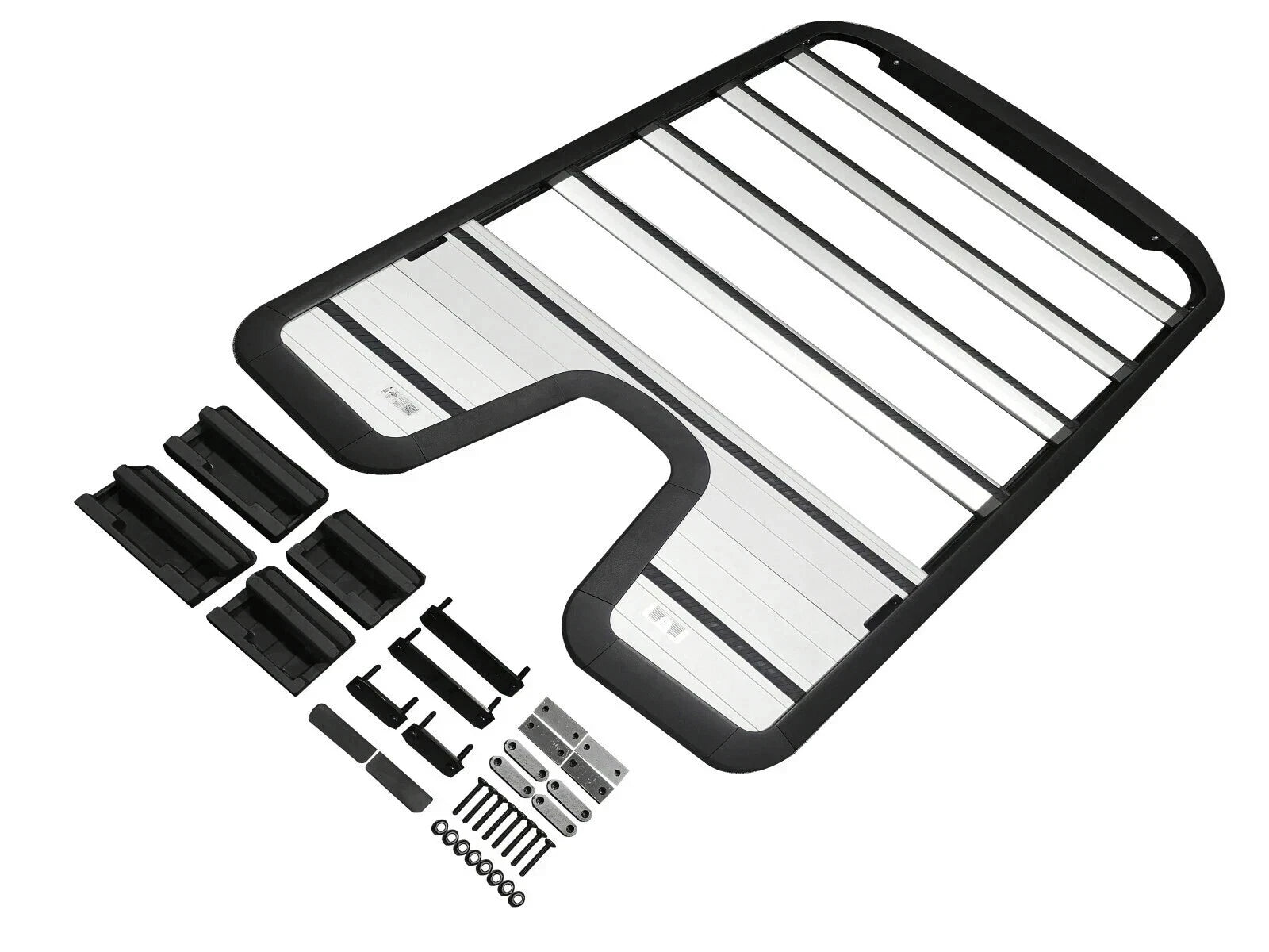 ROOF RACK RAIL CARGO CARRIER PLATFORM SILVER FOR LAND ROVER DEFENDER L663 90 20+