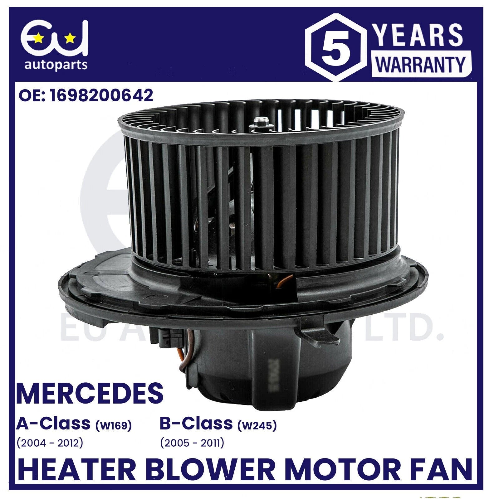 FOR MERCEDES A-CLASS W169 / B-CLASS W245 2004-2012 HEATER BLOWER MOTOR FAN