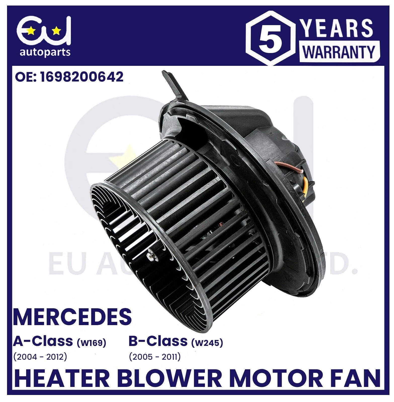 FOR MERCEDES A-CLASS W169 / B-CLASS W245 2004-2012 HEATER BLOWER MOTOR FAN