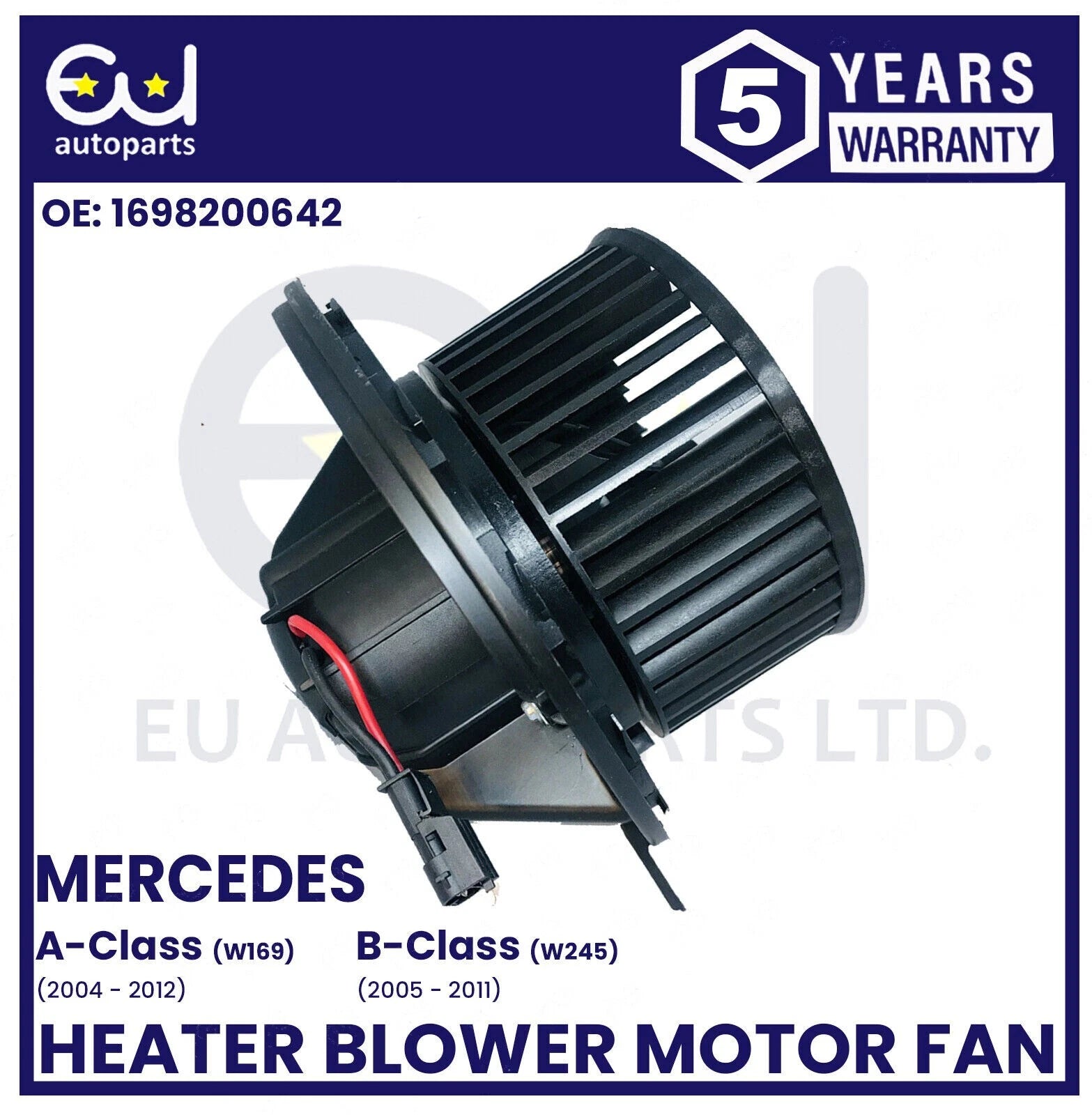 FOR MERCEDES A-CLASS W169 / B-CLASS W245 2004-2012 HEATER BLOWER MOTOR FAN