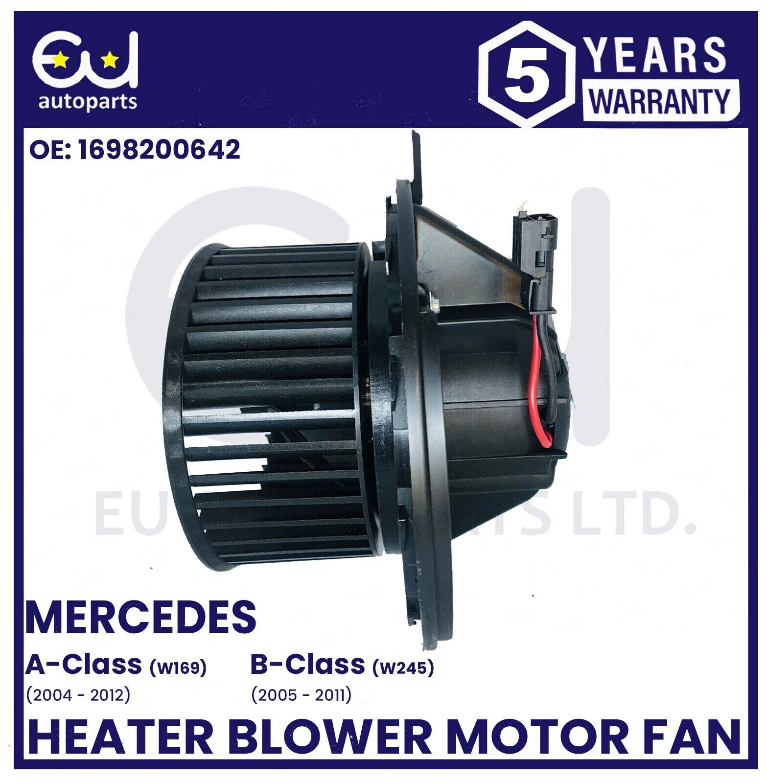 FOR MERCEDES A-CLASS W169 / B-CLASS W245 2004-2012 HEATER BLOWER MOTOR FAN