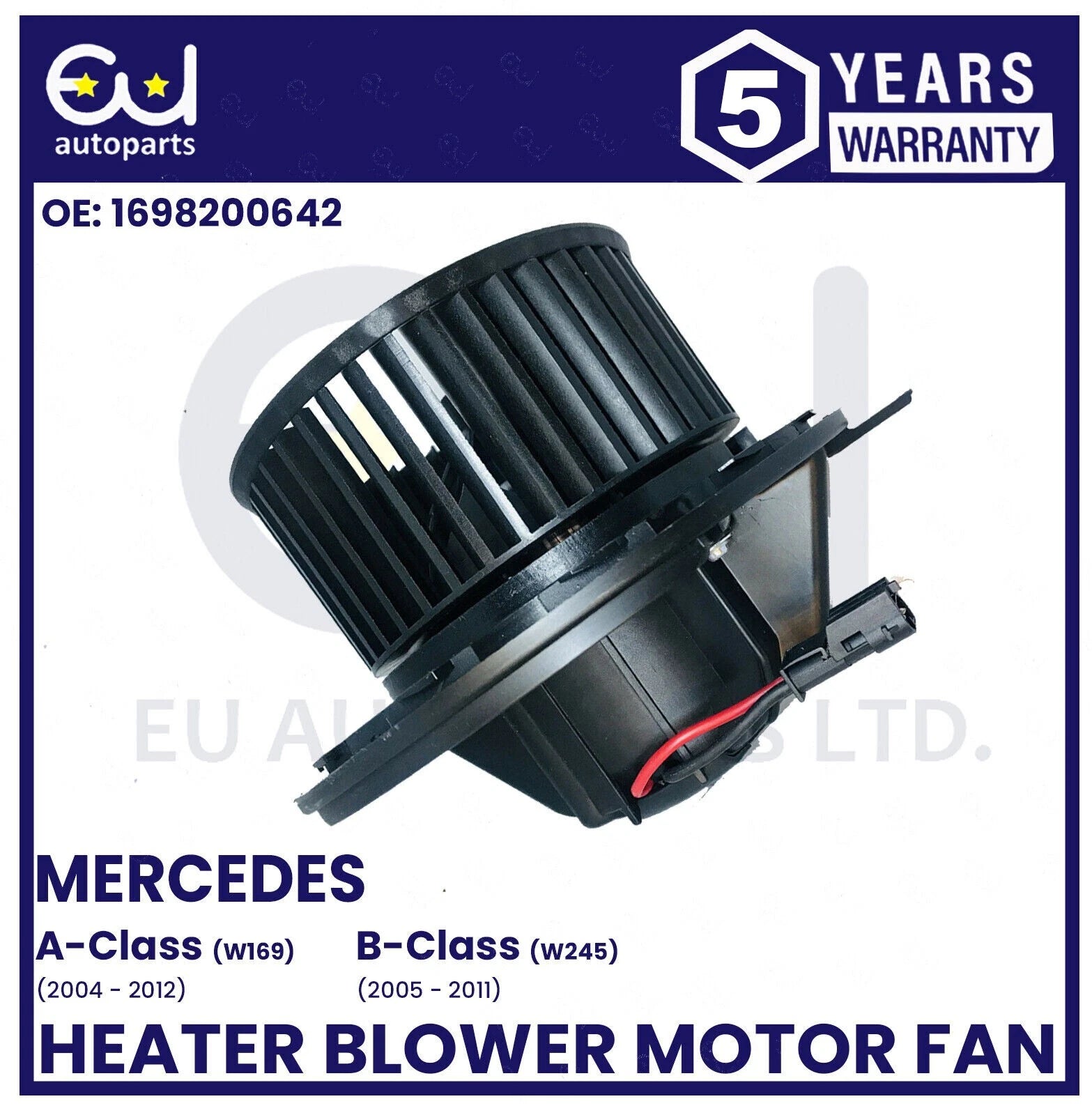 FOR MERCEDES A-CLASS W169 / B-CLASS W245 2004-2012 HEATER BLOWER MOTOR FAN
