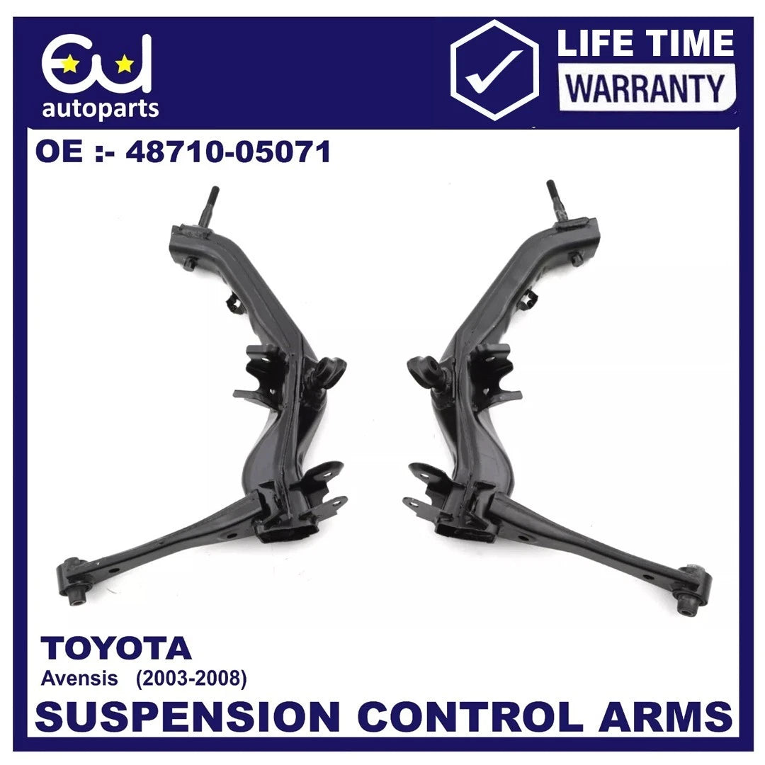 2X SUSPENSION WISHBONE ARM REAR LOWER FOR TOYOTA AVENSIS T25 03–08 48720-05010