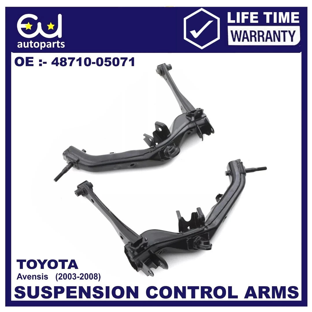2X SUSPENSION WISHBONE ARM REAR LOWER FOR TOYOTA AVENSIS T25 03–08 48720-05010