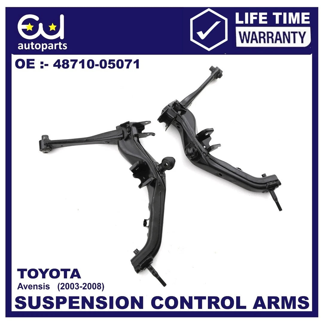 2X SUSPENSION WISHBONE ARM REAR LOWER FOR TOYOTA AVENSIS T25 03–08 48720-05010
