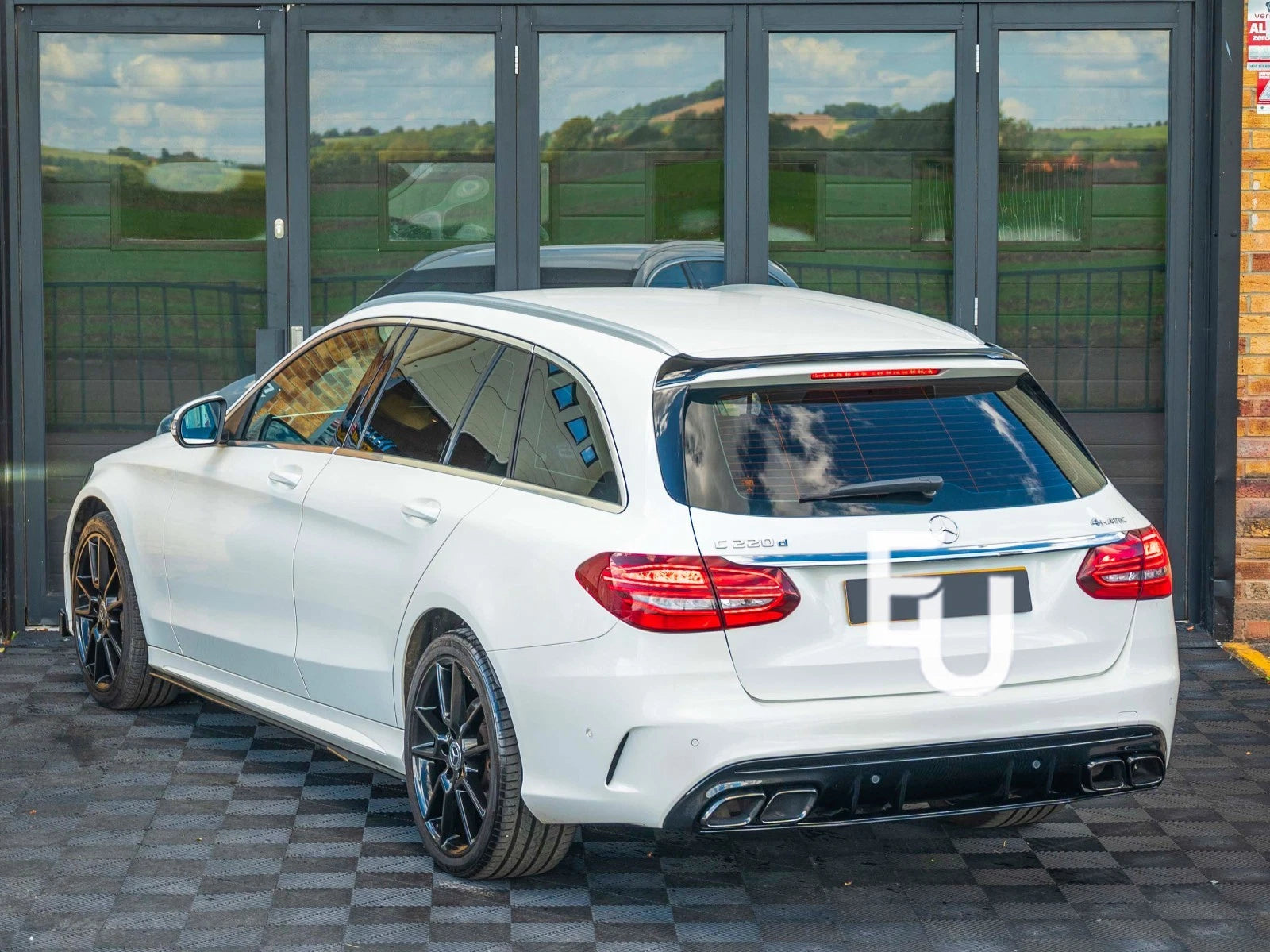 FOR MERCEDES C CLASS S205 C63 BODYKIT BODY KIT FRONT SPLITTER LIP DIFFUSER 15-18