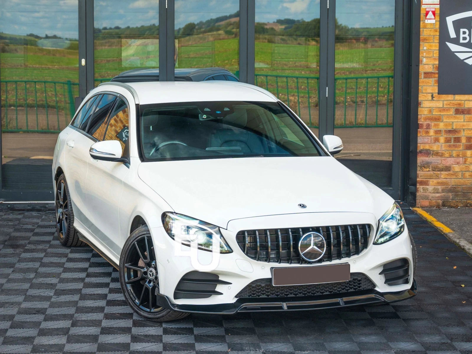 FOR MERCEDES C CLASS S205 C63 BODYKIT BODY KIT FRONT SPLITTER LIP DIFFUSER 15-18