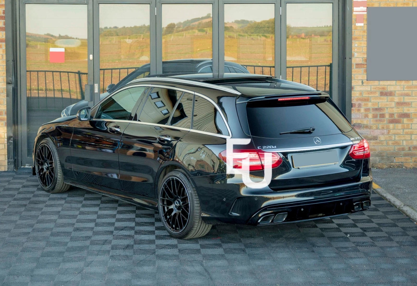 FOR MERCEDES C CLASS S205 C63 BODYKIT BODY KIT FRONT SPLITTER LIP DIFFUSER 15-18