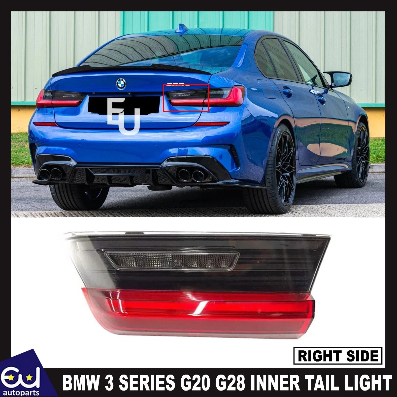 FOR BMW 3 SERIES G20 G28 LED INNER REAR TAIL LIGHT LAMP DRIVER RIGHT SIDE 2019+