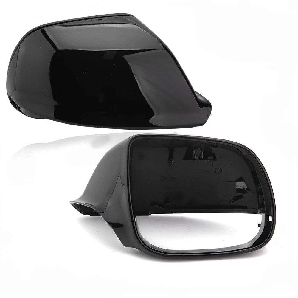FOR 2008-2017 AUDI Q5 8R S LINE SQ5 GLOSS BLACK Q7 WING MIRROR COVER CAP HOUSING