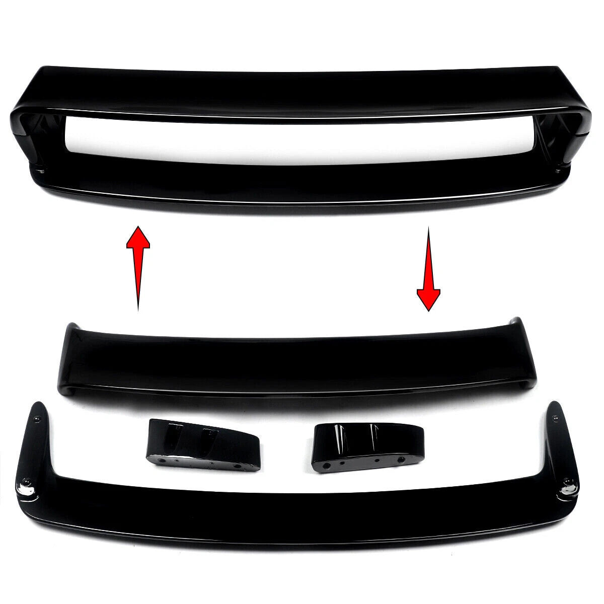 REAR BOOT SPOILER WING FOR BMW 3 SERIES E36 SALOON COUPE M3 GT STYLE GLOSS BLACK
