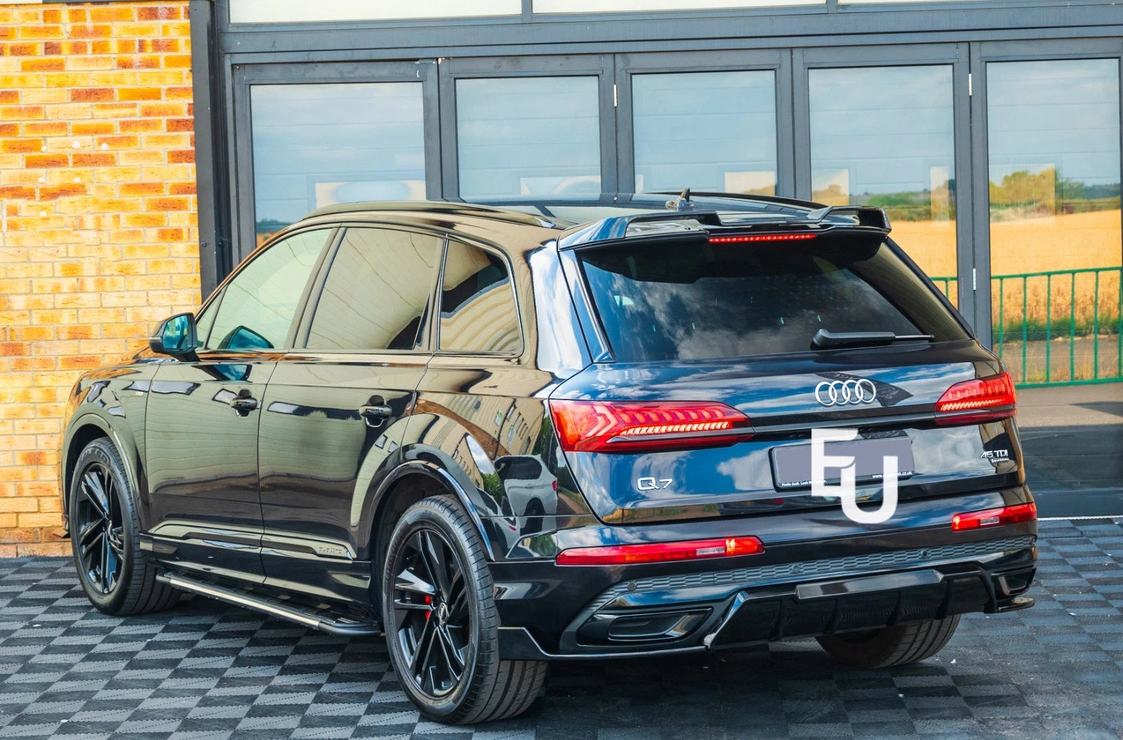 FOR AUDI Q7 4M SQ7 S LINE REAR ROOF BOOT WING SPOILER LIP GLOSS BLACK 2016-2019