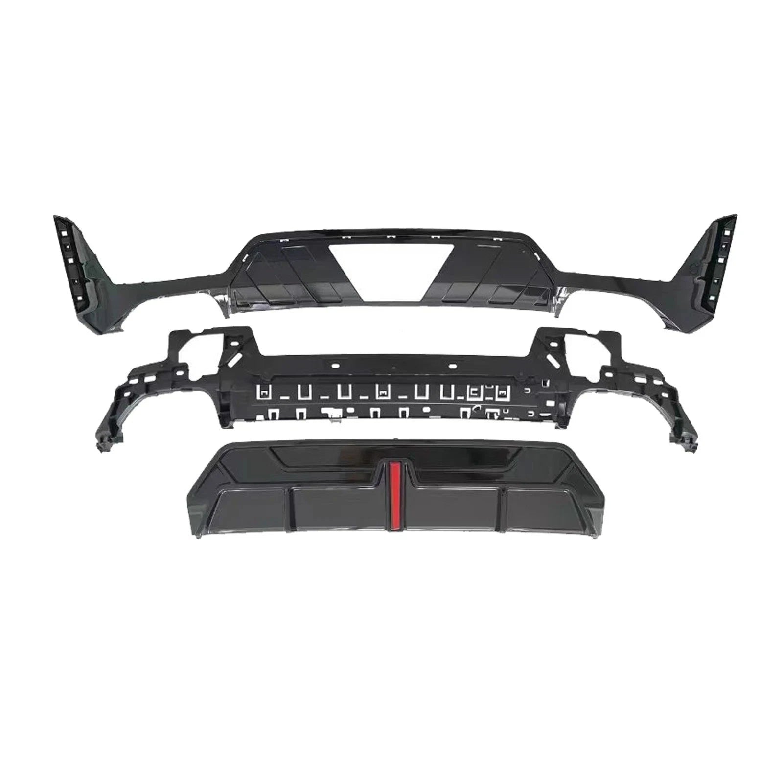 FOR BMW 3 SERIES G20 LCI 2022+ BODYKIT FRONT SPLITTER QUAD REAR DIFFUSER W/LED