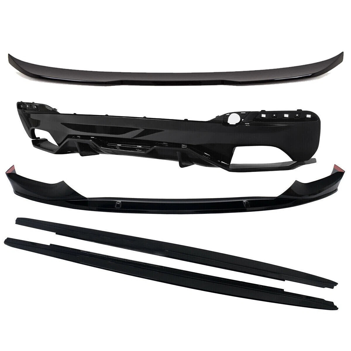 BODYKIT BODY KIT FOR BMW 5 SERIES G30 FRONT SPLITTER REAR DIFFUSER GRILLE MIRROR