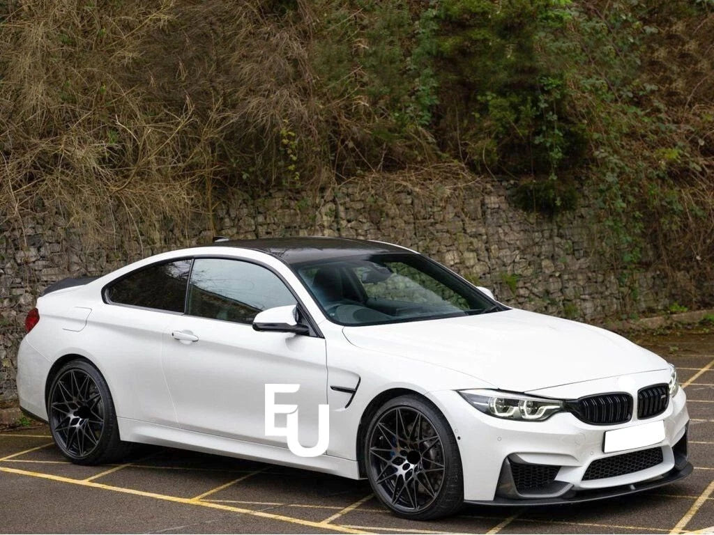 FOR BMW M3 M4 F80 F82 F83 FRONT SPLITTER LIP & REAR DIFFUSER BODYKIT CARBON LOOK