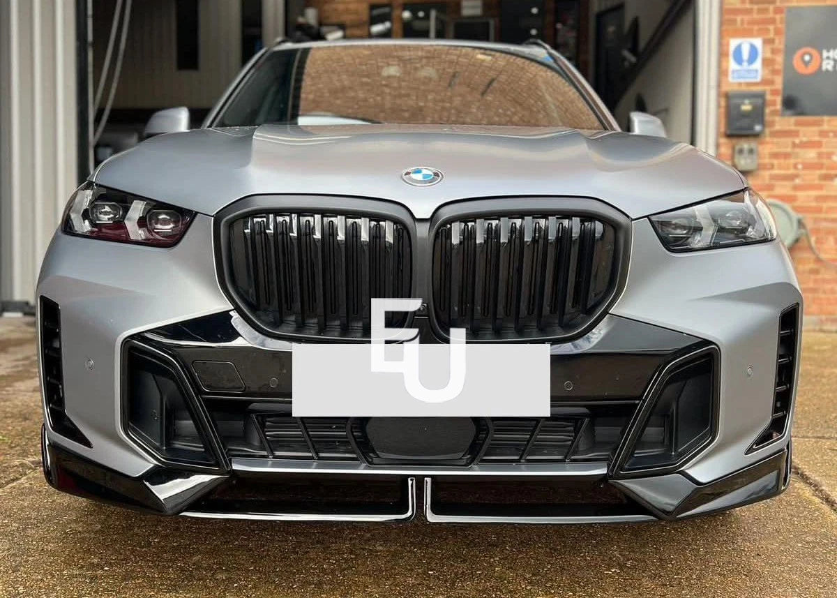 FOR BMW X5 G05 LCI GLOSS BLACK FRONT SPLITTER SPOILER LIP BODY KIT M SPORT 2023+