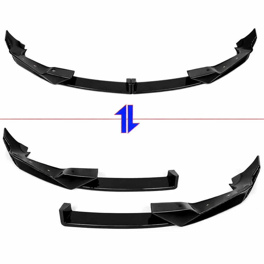 FOR BMW X5 G05 LCI GLOSS BLACK FRONT SPLITTER SPOILER LIP BODY KIT M SPORT 2023+
