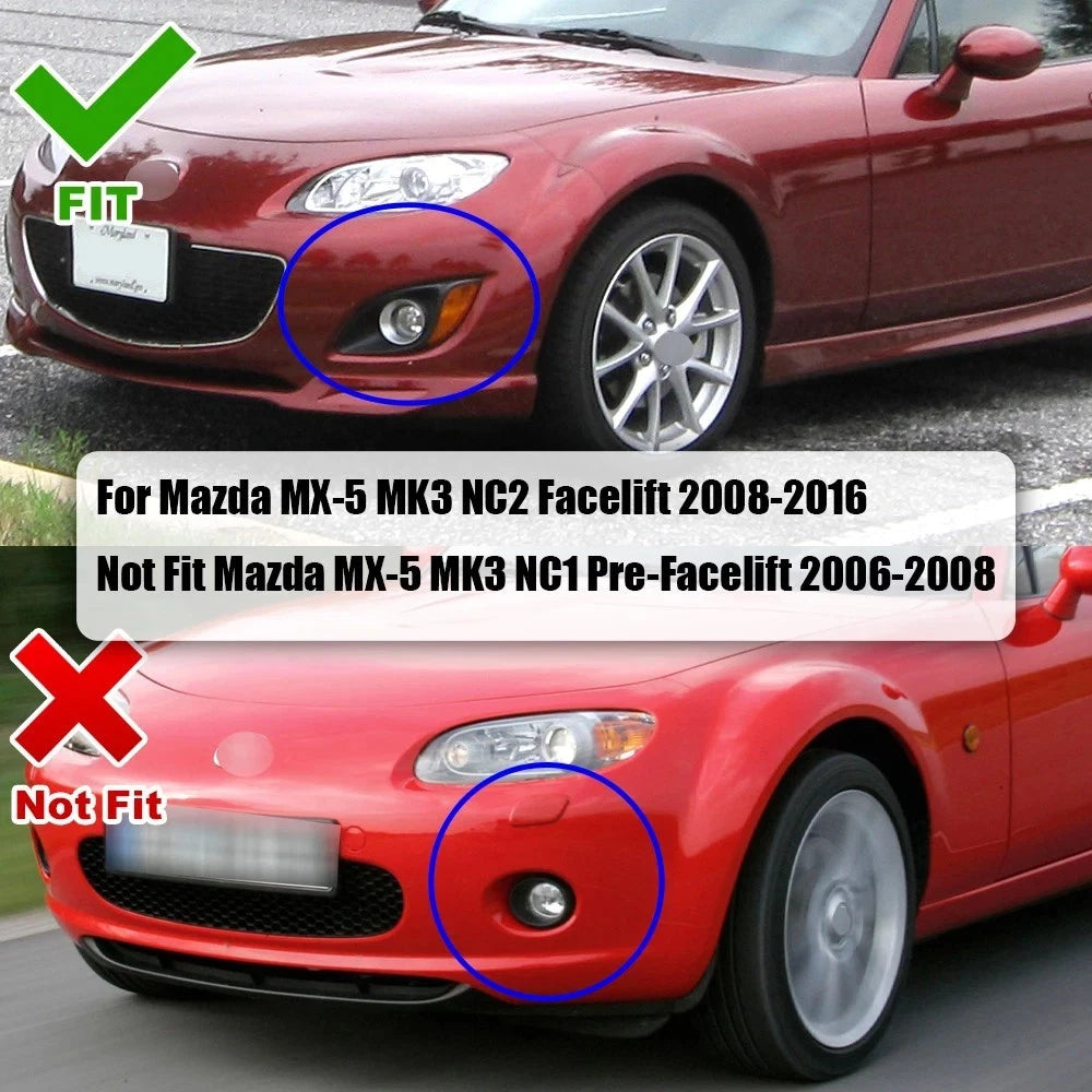 FRONT BUMPER LIP SPOILER SPLITTER BODY KIT FOR MAZDA MX5 MIATA NC2 MK3 2009-2015
