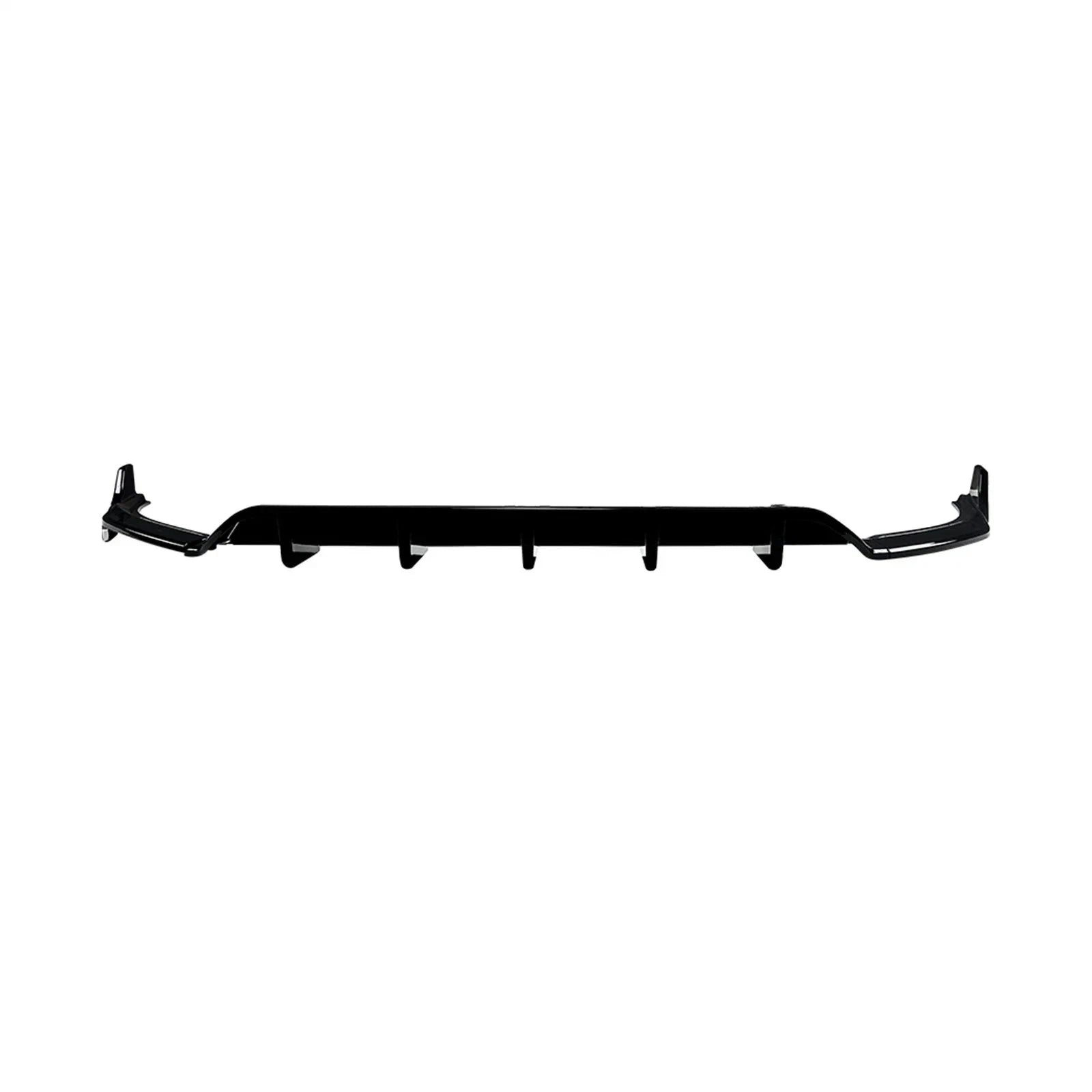 FOR VW TIGUAN MK2.5 R LINE REAR BUMPER LOWER DIFFUSER LIP PANEL GLOSS BLACK 21+