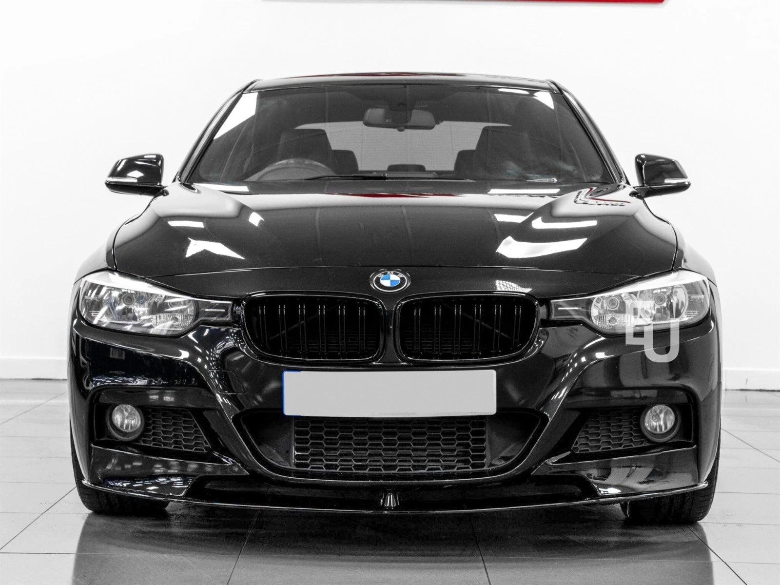 FOR BMW 3 SERIES F30 F31 M SPORT FRONT BUMPER SPLITTER LIP GLOSS BLACK 2012-2018