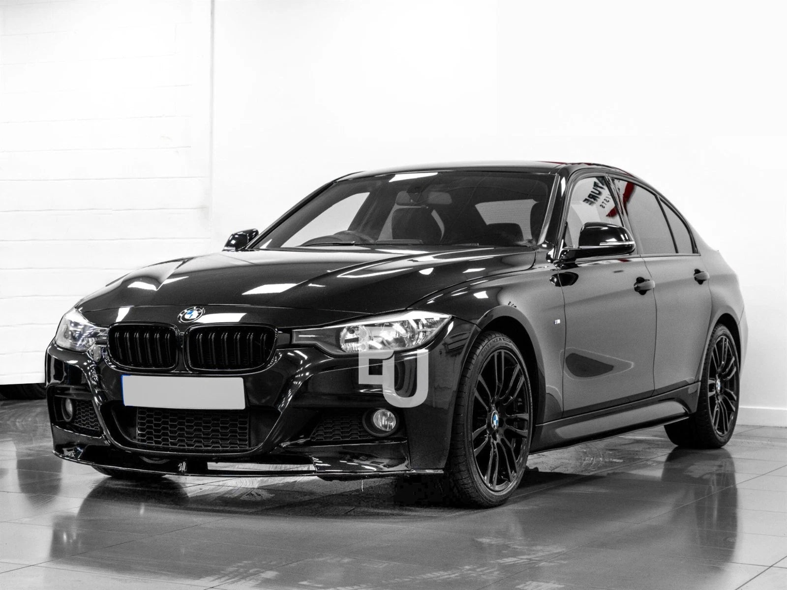 FOR BMW 3 SERIES F30 F31 M SPORT FRONT BUMPER SPLITTER LIP GLOSS BLACK 2012-2018