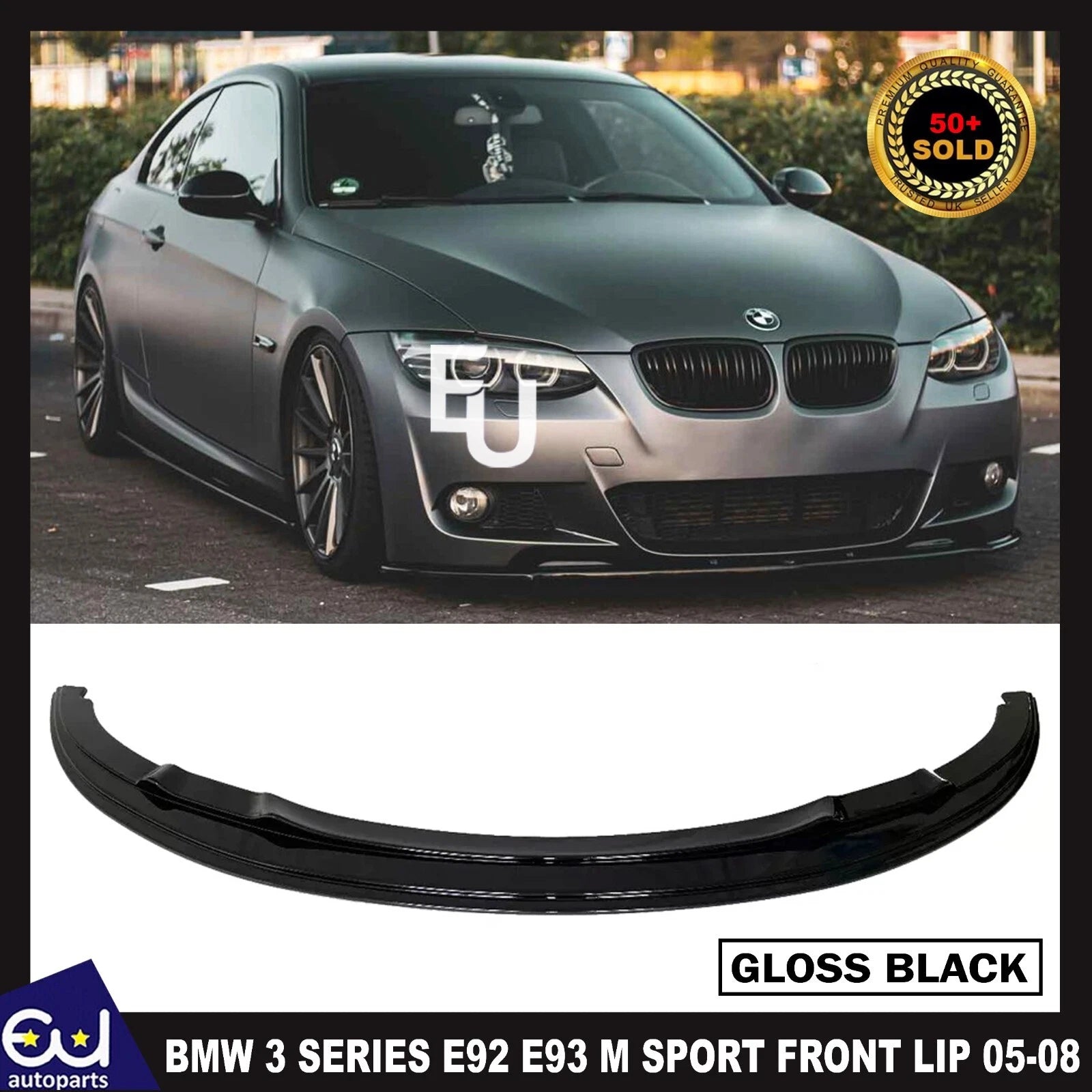 FOR BMW 3 SERIES E92 E93 M SPORT FRONT SPLITTER BUMPER LIP PRE-LCI 05-08