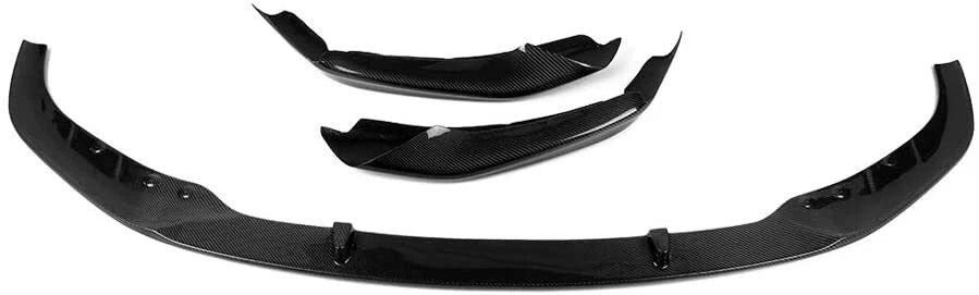 FOR BMW 5 SERIES G30 G31 M SPORT FRONT SPLITTER LIP SPOILER CARBON LOOK 17-20