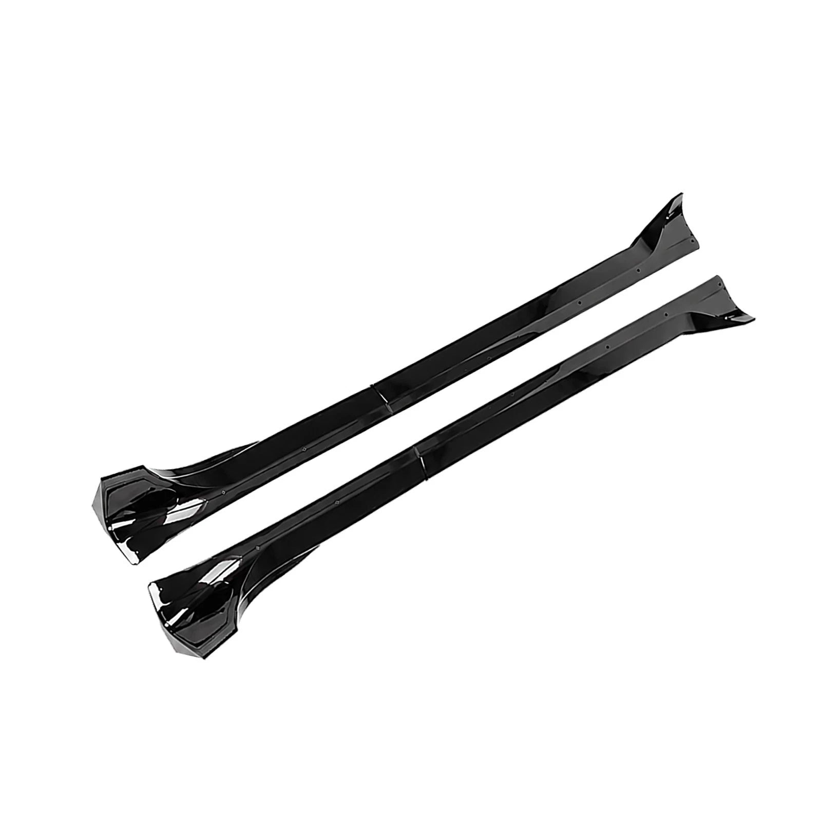 FOR TESLA MODEL Y SIDE SKIRT SKIRTS EXTENSION BLADES PAIR GLOSS BLACK 2021-2024