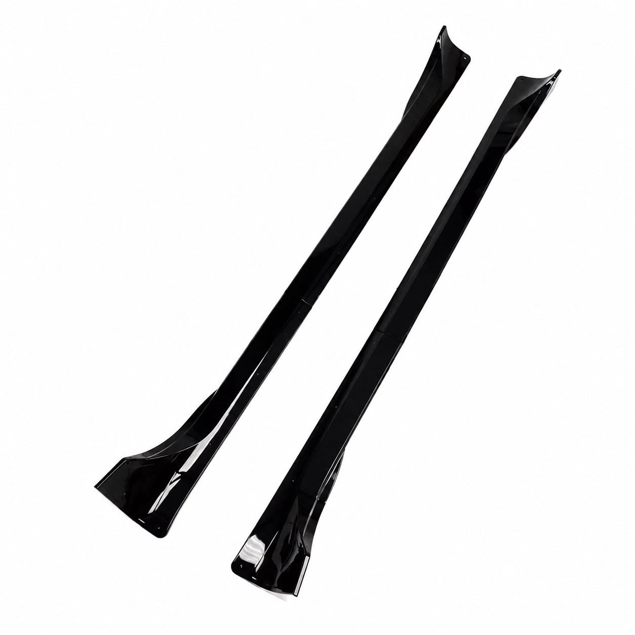 FOR TESLA MODEL Y SIDE SKIRT SKIRTS EXTENSION BLADES PAIR GLOSS BLACK 2021-2024