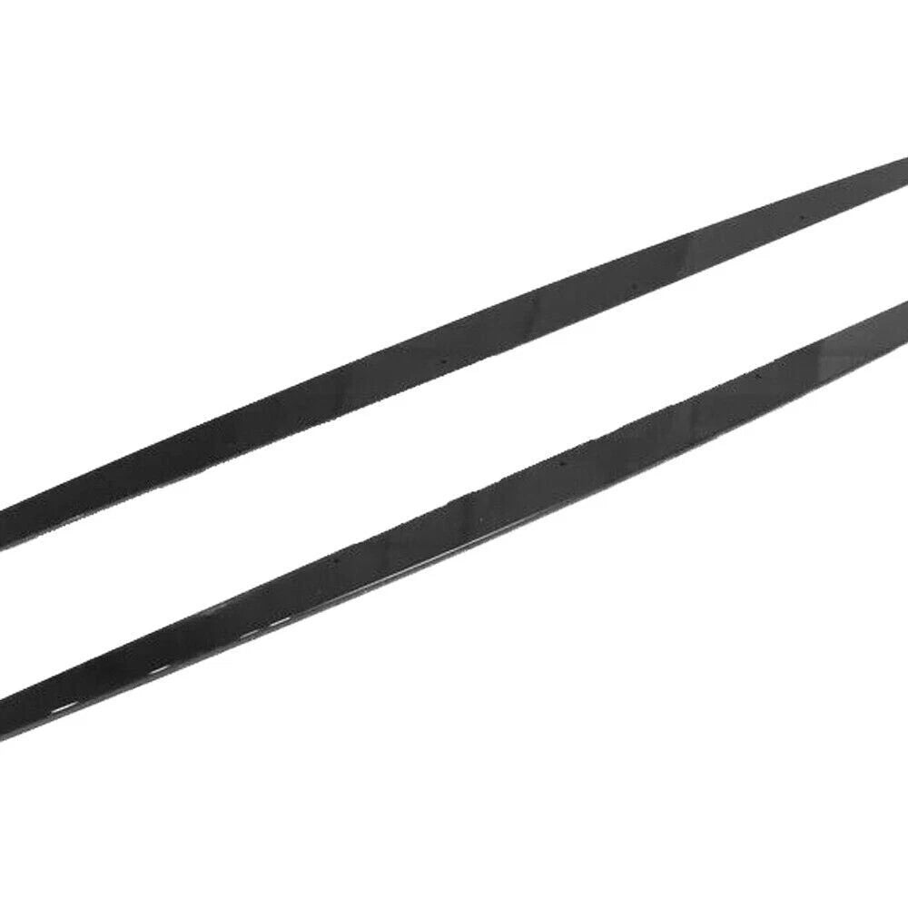 FOR BMW 1 SERIES E82 COUPE SIDE SKIRT EXTENSION LIP BLADES GLOSS BLACK 2007-2013