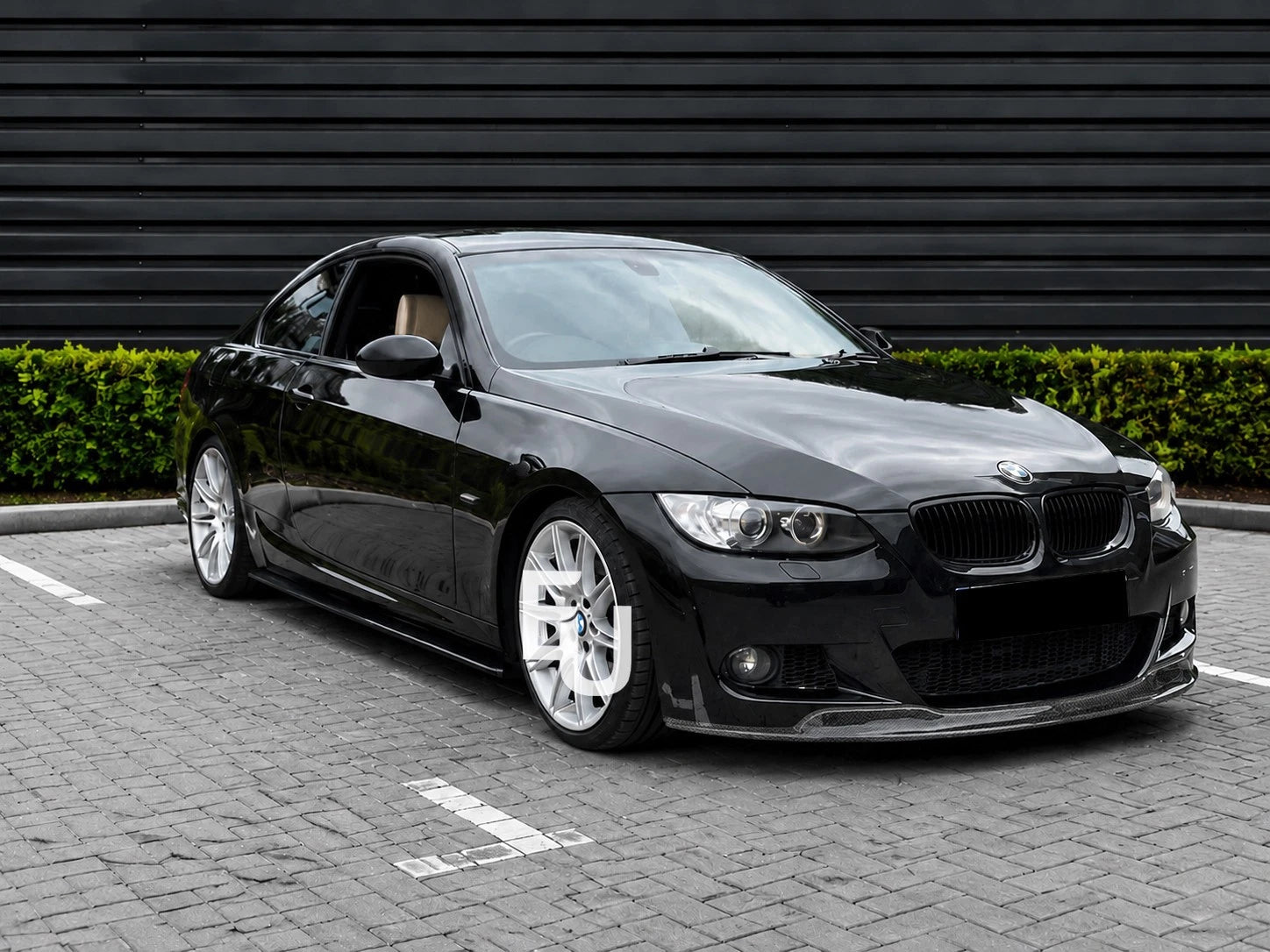 FOR BMW 3 SERIES E92 E93 M SPORT FRONT SPLITTER LIP CARBON LOOK PRE-LCI 06-09