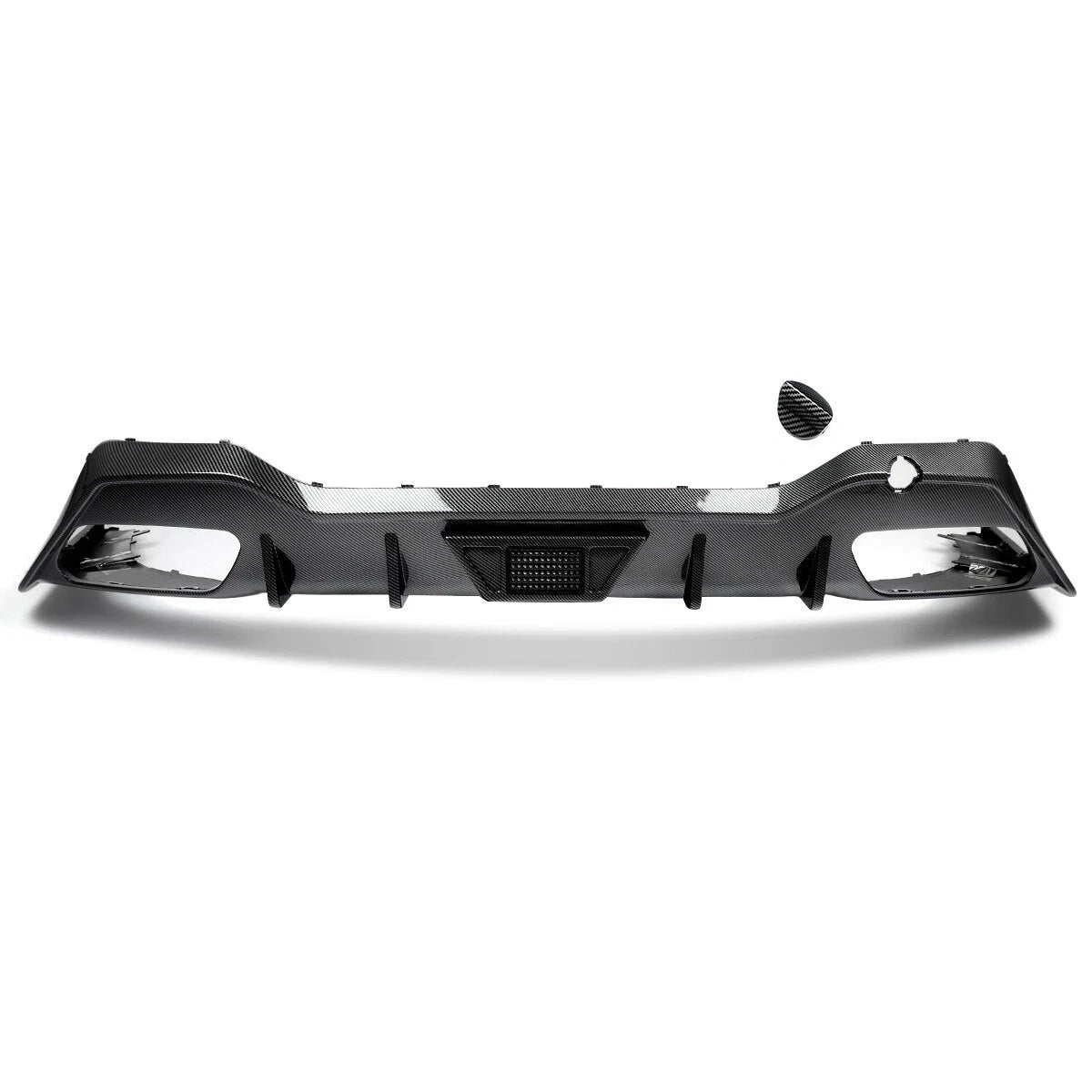 REAR DIFFUSER CARBON LOOK WITH LED LIGHT FOR BMW 8 SERIES G16 GRAN COUPE 2019+