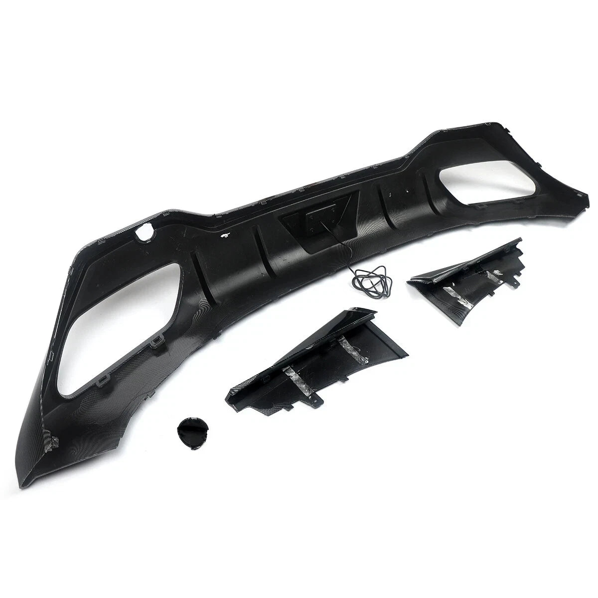 REAR DIFFUSER CARBON LOOK WITH LED LIGHT FOR BMW 8 SERIES G16 GRAN COUPE 2019+