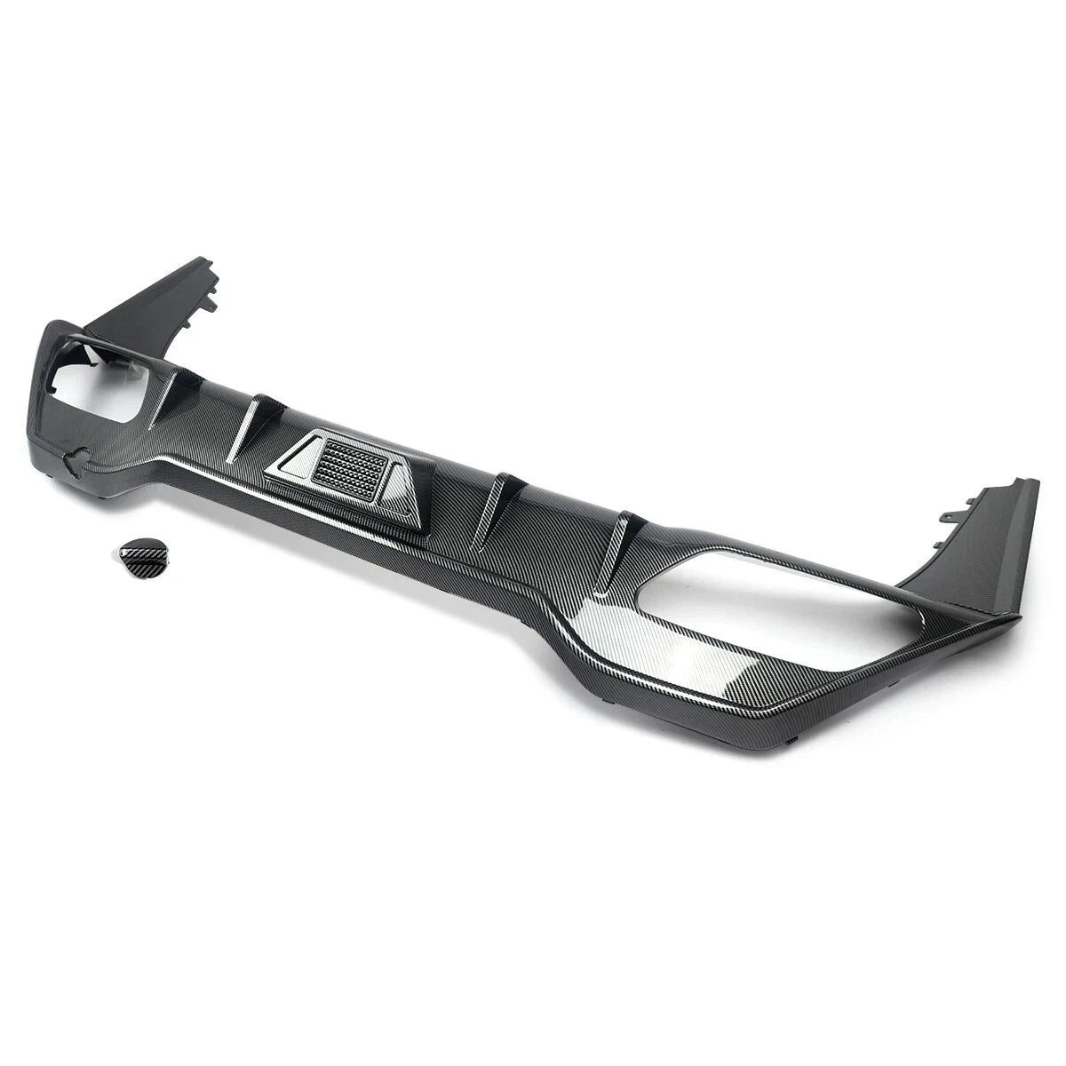 REAR DIFFUSER CARBON LOOK WITH LED LIGHT FOR BMW 8 SERIES G16 GRAN COUPE 2019+
