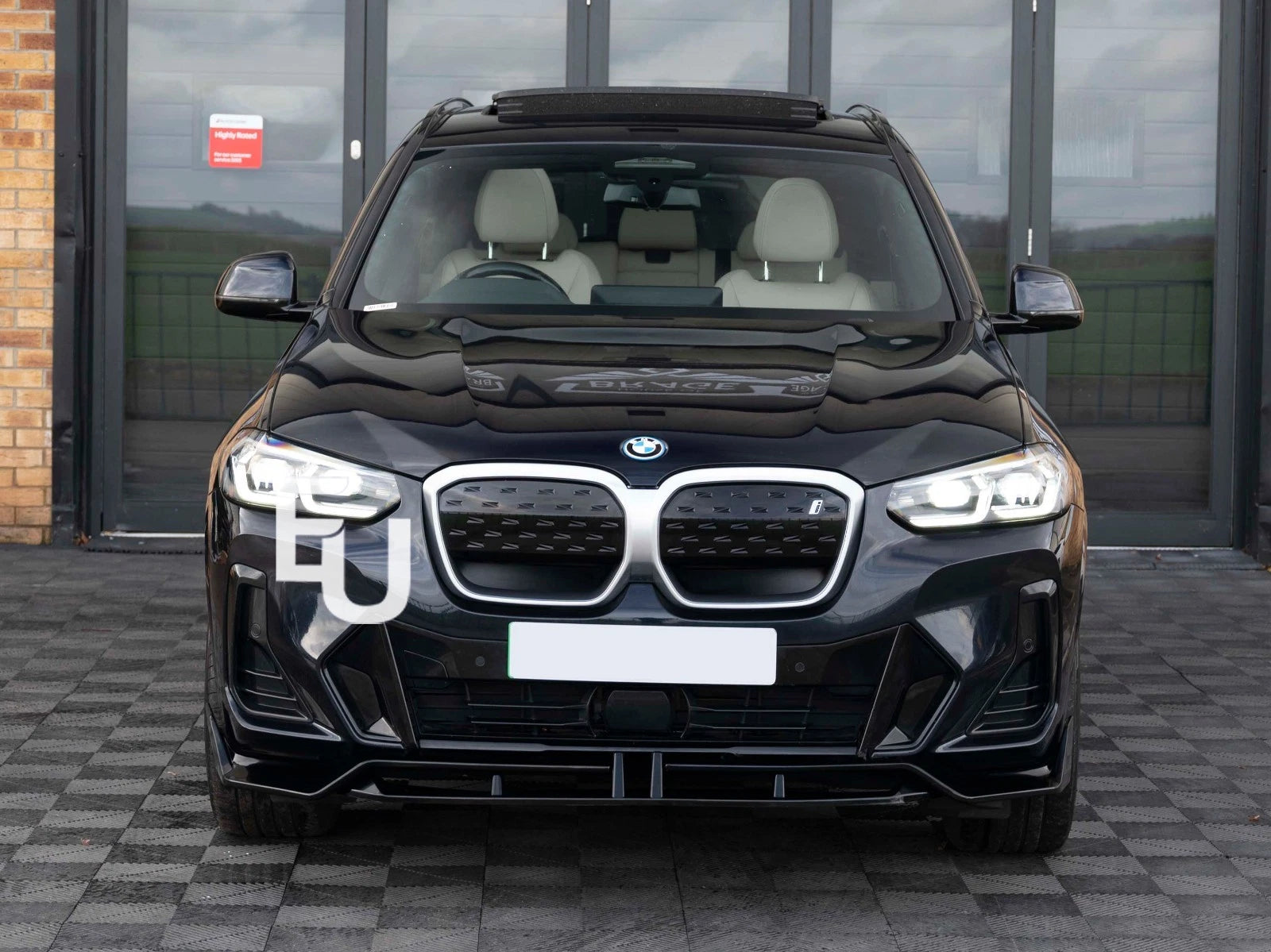 FOR BMW IX3 G08 FRONT BUMPER SPLITTER LIP DIFFUSER ABS GLOSS BLACK 2022+