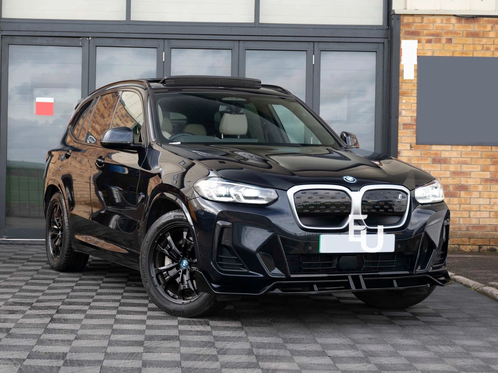 FOR BMW IX3 G08 FRONT BUMPER SPLITTER LIP DIFFUSER ABS GLOSS BLACK 2022+