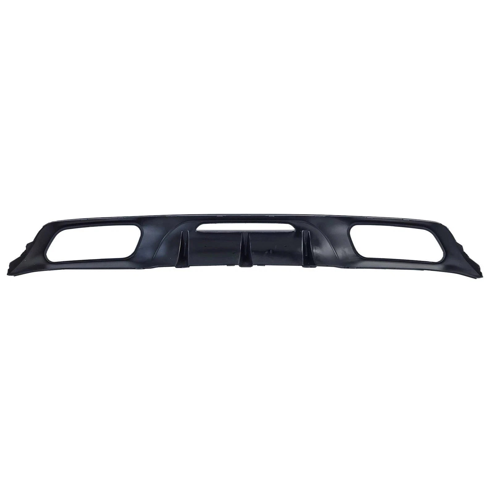 FOR MERCEDES CLS W218 C218 GT63 LCI REAR DIFFUSER W/TAILPIPE GLOSS BLACK 14-17