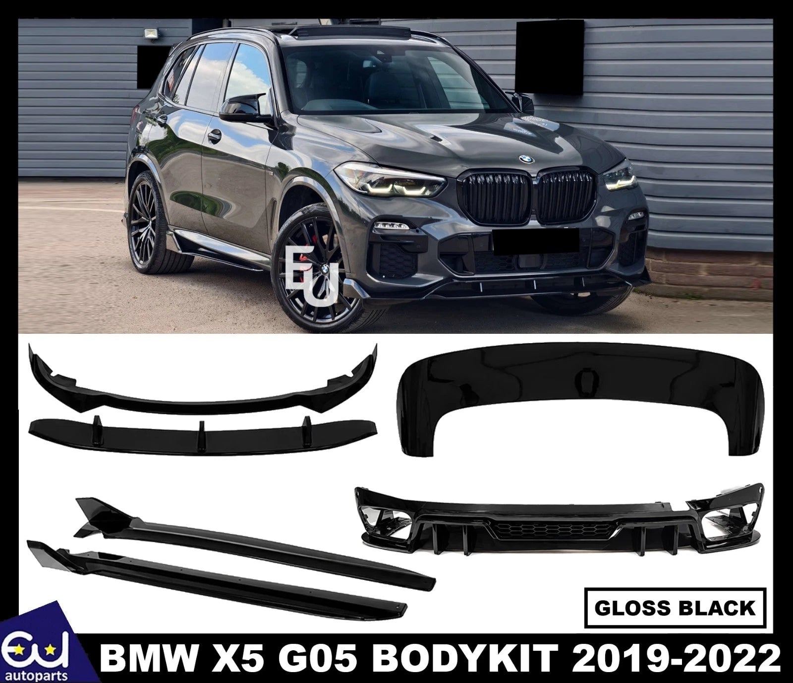 FOR BMW X5 G05 BODYKIT BODY KIT FRONT SPLITTER LIP REAR DIFFUSER SKIRT 2019-2022