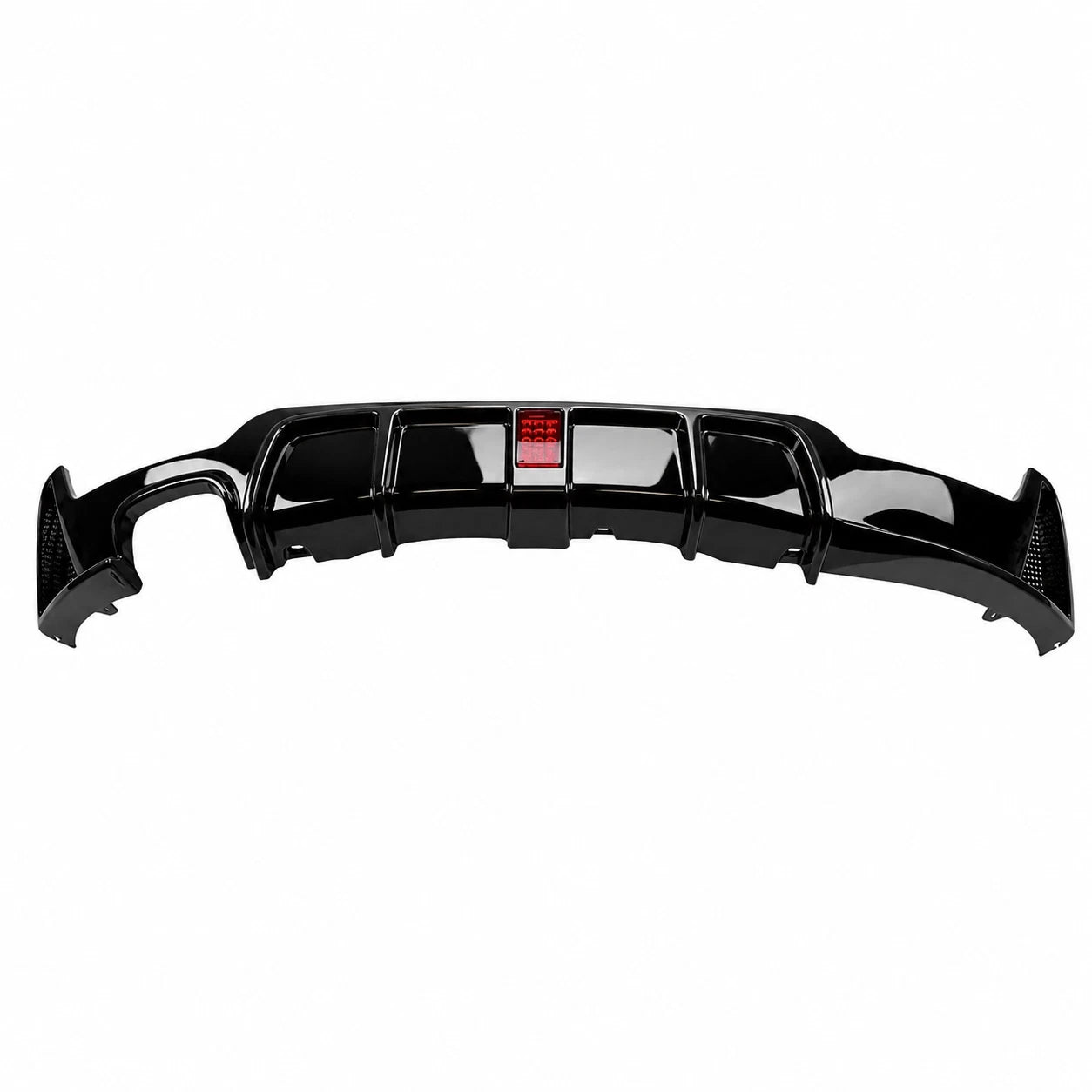 REAR DIFFUSER W/LED FOR BMW 4 SERIES F32 F33 F36 M SPORT GLOSS BLACK 2013-2020