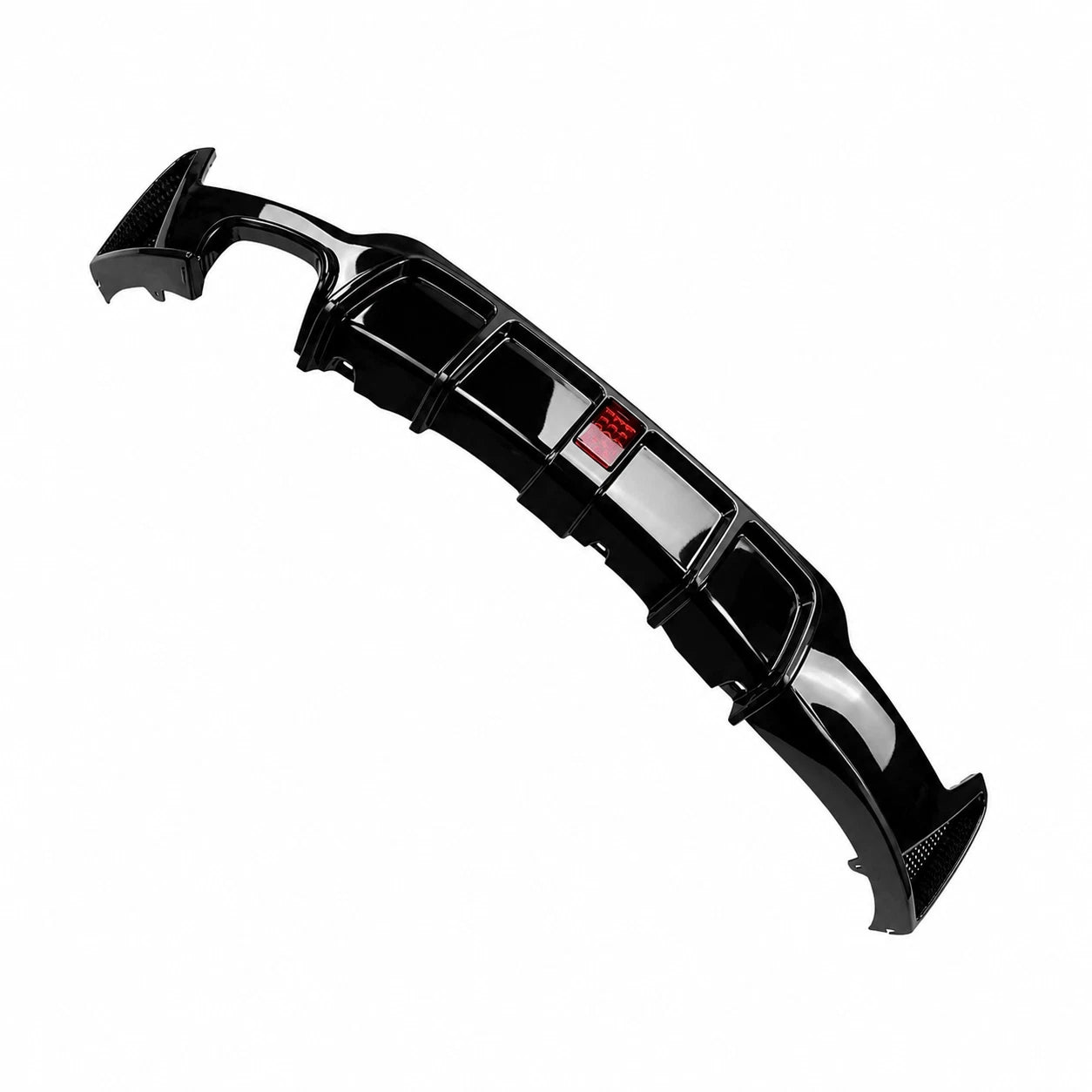 REAR DIFFUSER W/LED FOR BMW 4 SERIES F32 F33 F36 M SPORT GLOSS BLACK 2013-2020