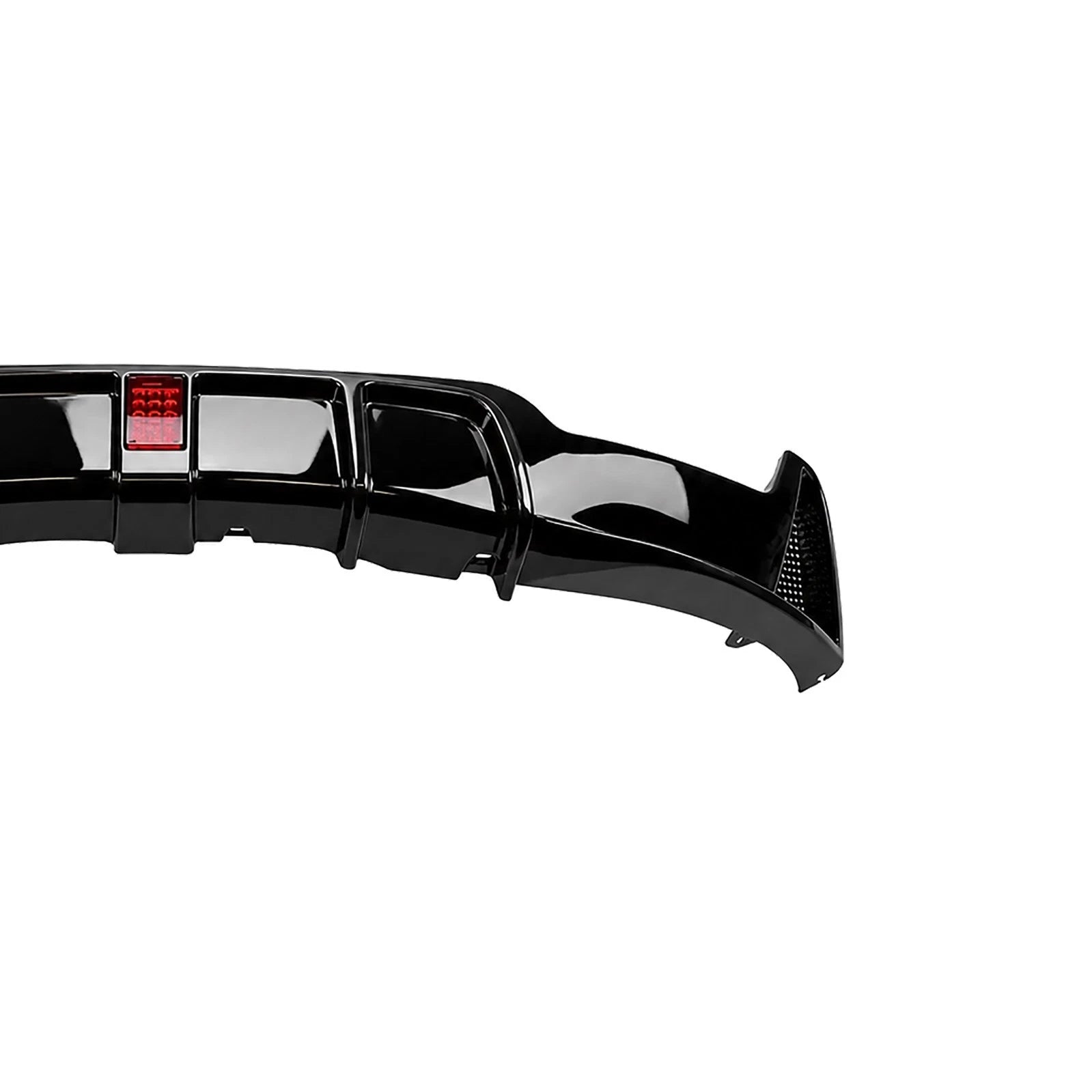 REAR DIFFUSER W/LED FOR BMW 4 SERIES F32 F33 F36 M SPORT GLOSS BLACK 2013-2020