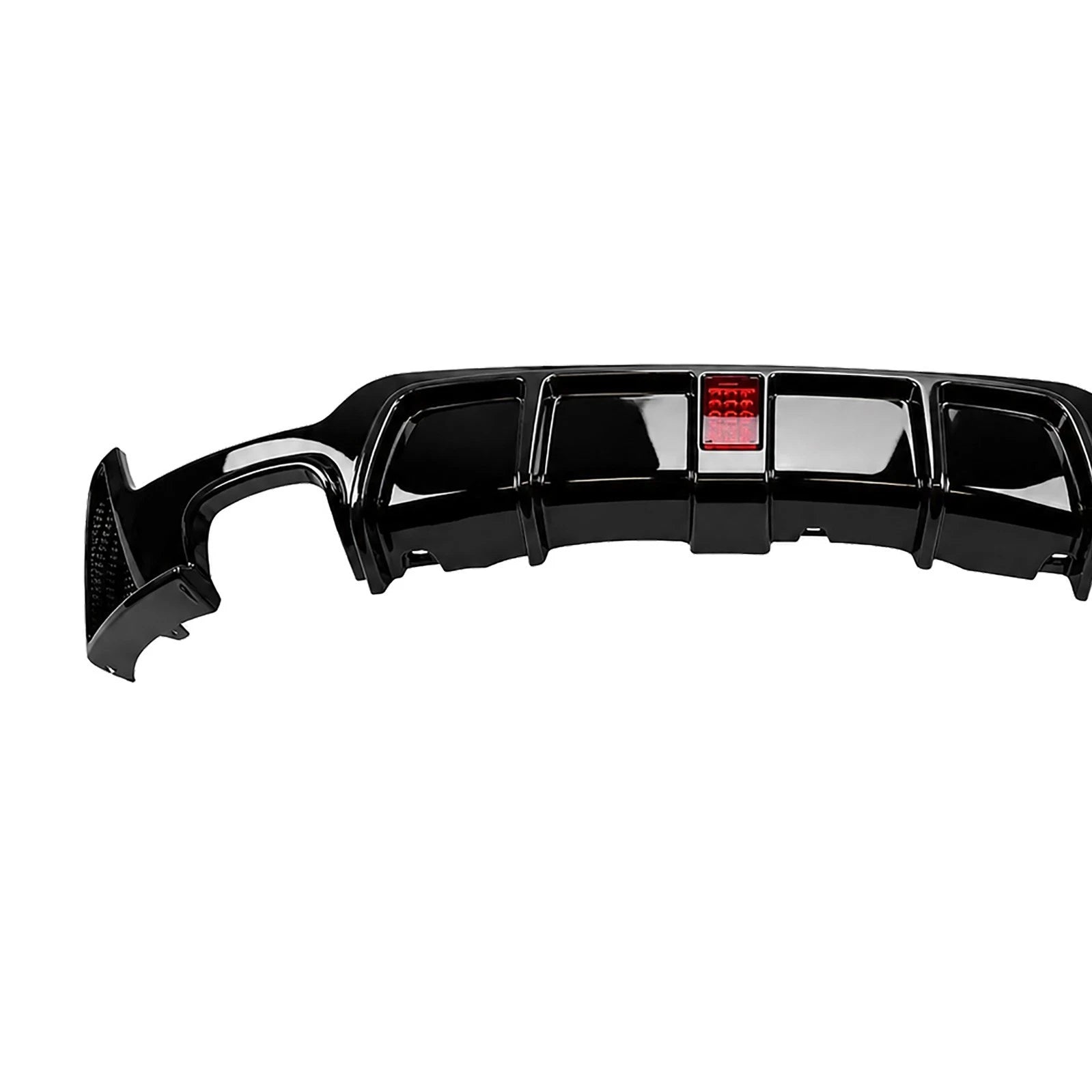 REAR DIFFUSER W/LED FOR BMW 4 SERIES F32 F33 F36 M SPORT GLOSS BLACK 2013-2020