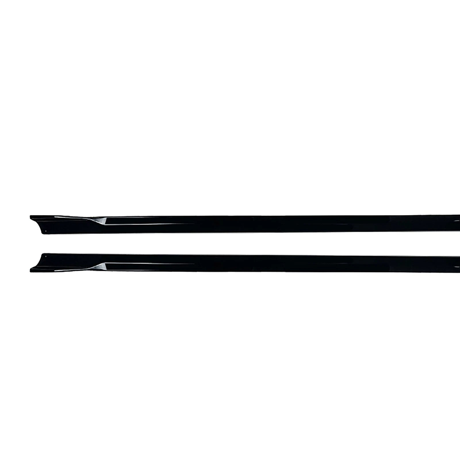 FOR BMW 4 SERIES G26 GRAN COUPE M SPORT SIDE SKIRT EXTENSION BLADE GLOSS BLACK