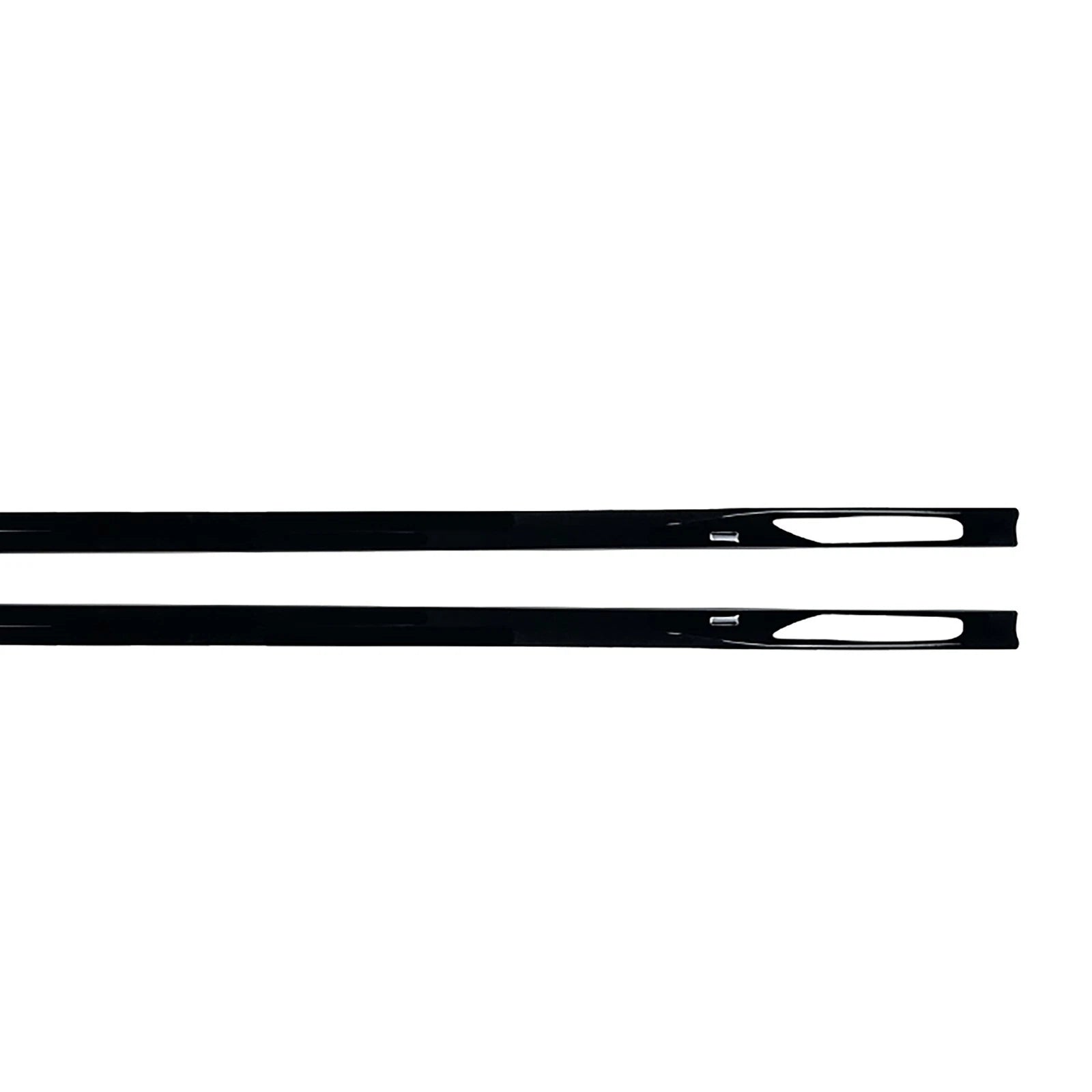 FOR BMW 4 SERIES G26 GRAN COUPE M SPORT SIDE SKIRT EXTENSION BLADE GLOSS BLACK