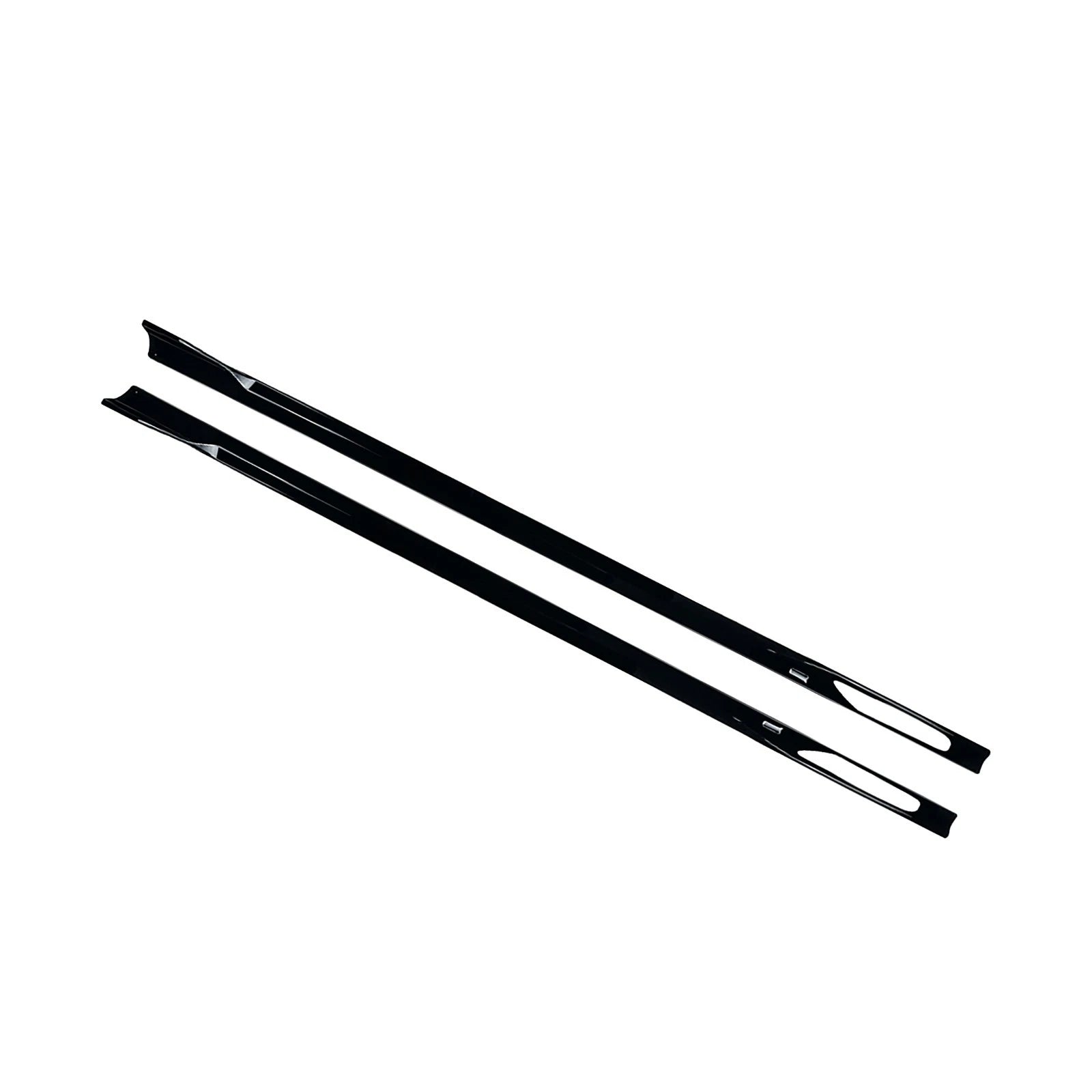FOR BMW 4 SERIES G26 GRAN COUPE M SPORT SIDE SKIRT EXTENSION BLADE GLOSS BLACK