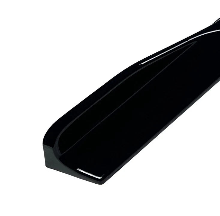 FOR BMW 4 SERIES G26 GRAN COUPE M SPORT SIDE SKIRT EXTENSION BLADE GLOSS BLACK
