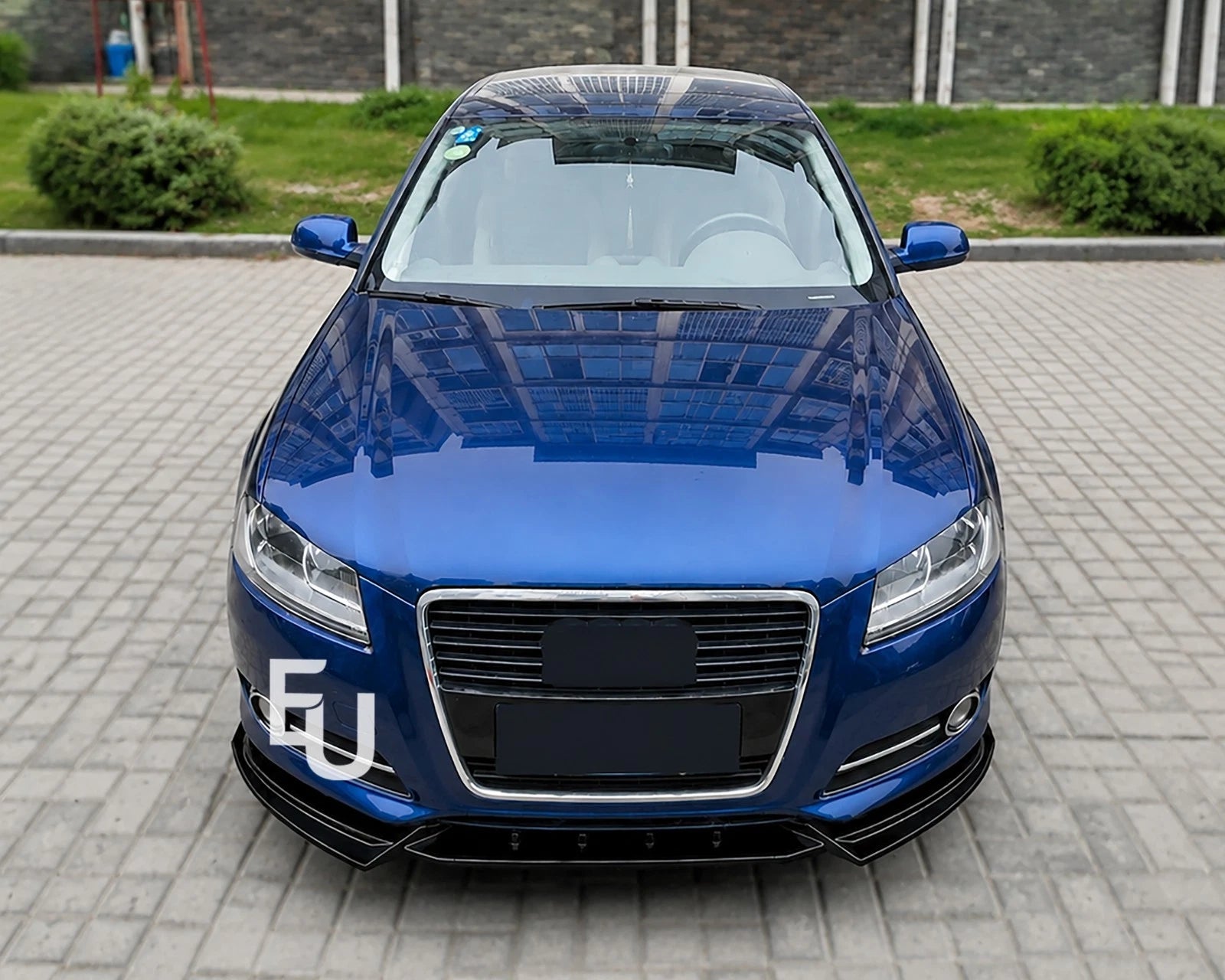 FOR AUDI A3 8P STANDARD FRONT BUMPER SPLITTER LIP SPOILER GLOSS BLACK 2008-2013