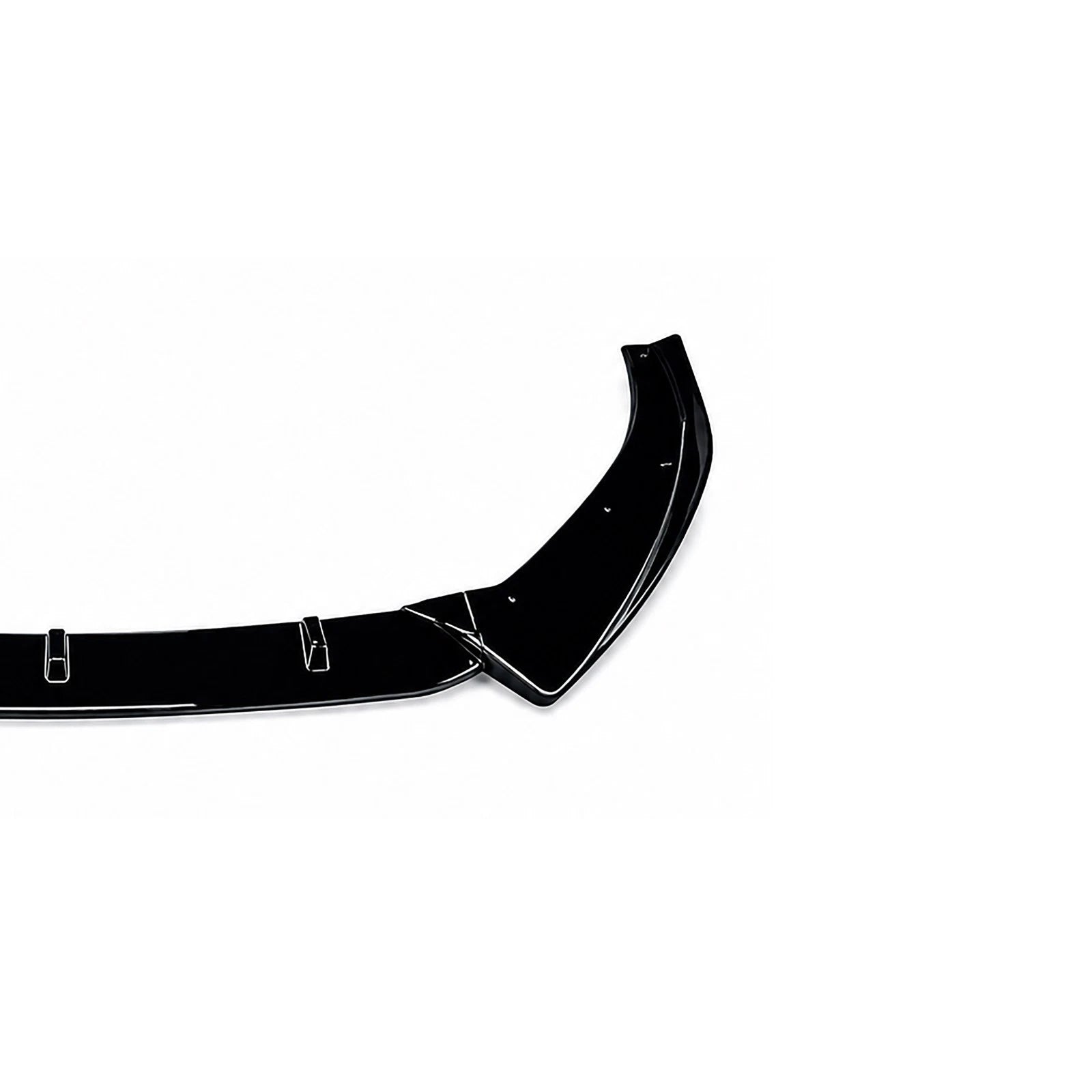FOR AUDI A3 S3 S LINE 8V FRONT SPLITTER SPOILER LIP GLOSS BLACK BODY KIT 2017-20