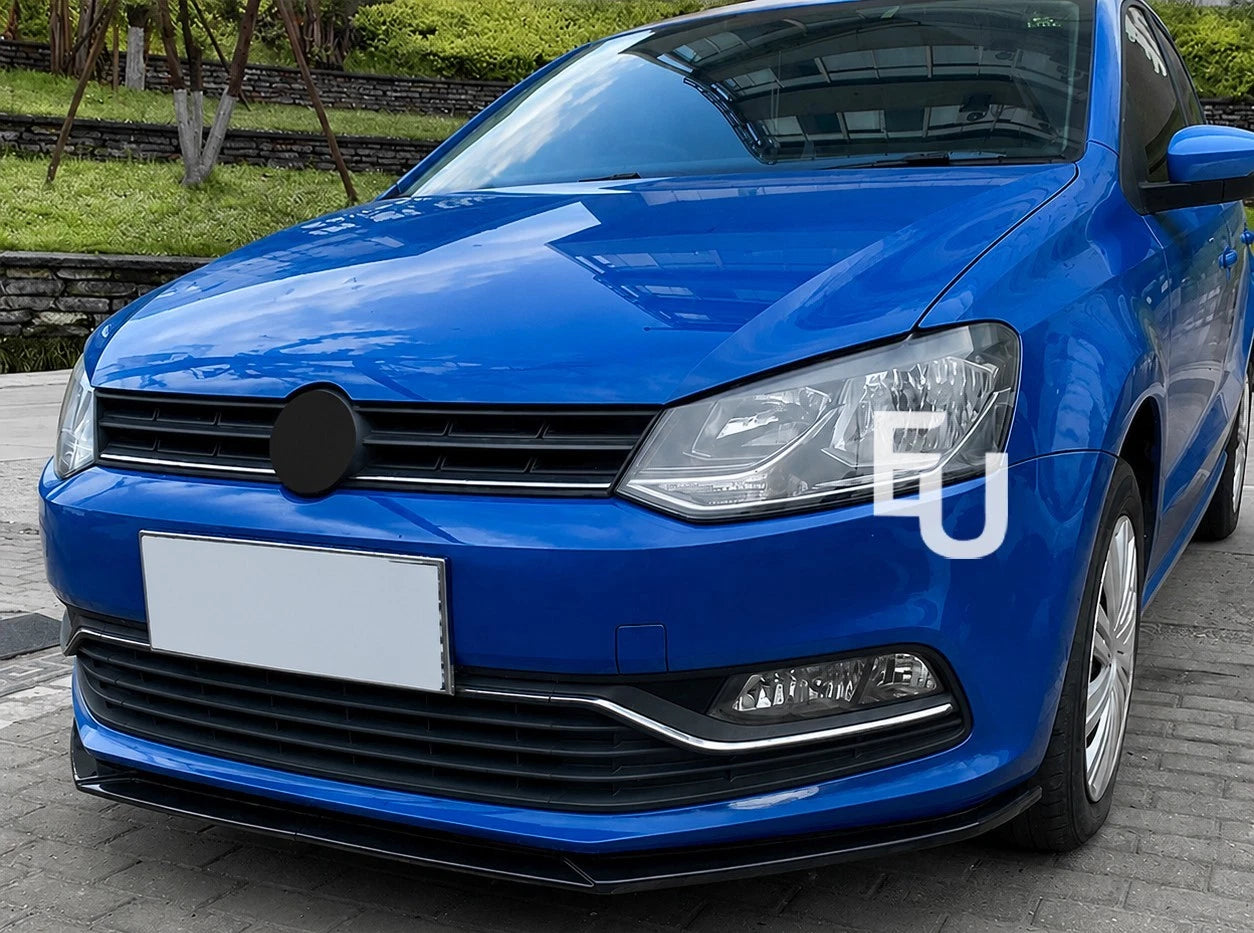 FOR VW VOLKSWAGEN POLO MK5 6R 6C GTI R FRONT SPLITTER SPOILER LIP BODY KIT 09-17