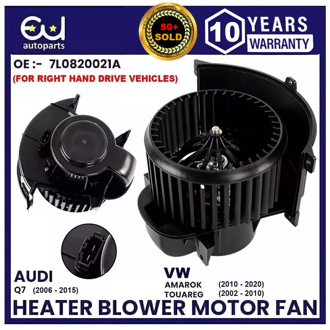 NEW HEATER BLOWER MOTOR FAN FOR PORSCHE CAYENNE AUDI Q7 4L2820021A 7L0820021A UK